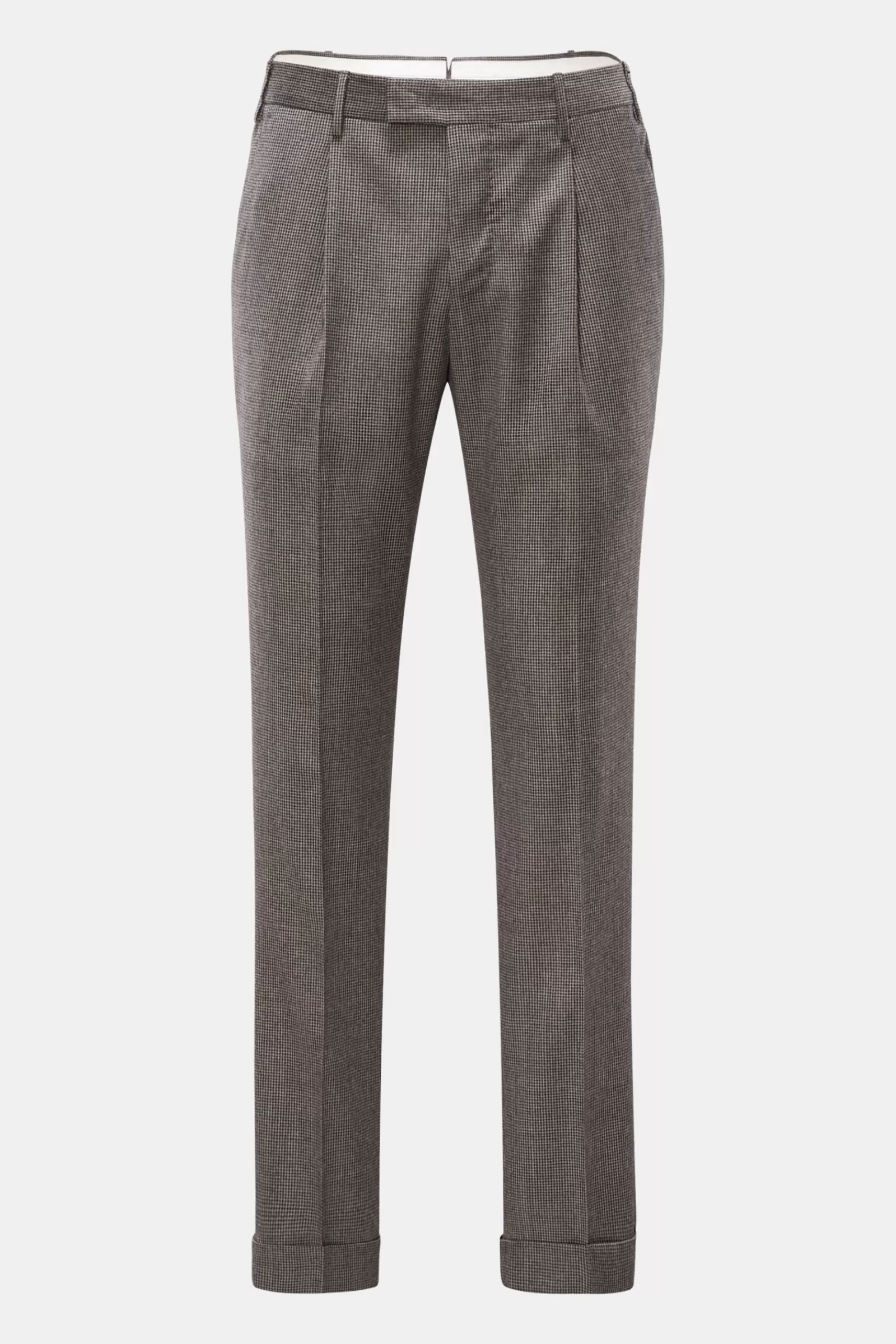 Wool Trousers Grey/Black Checked>PT Torino Sale