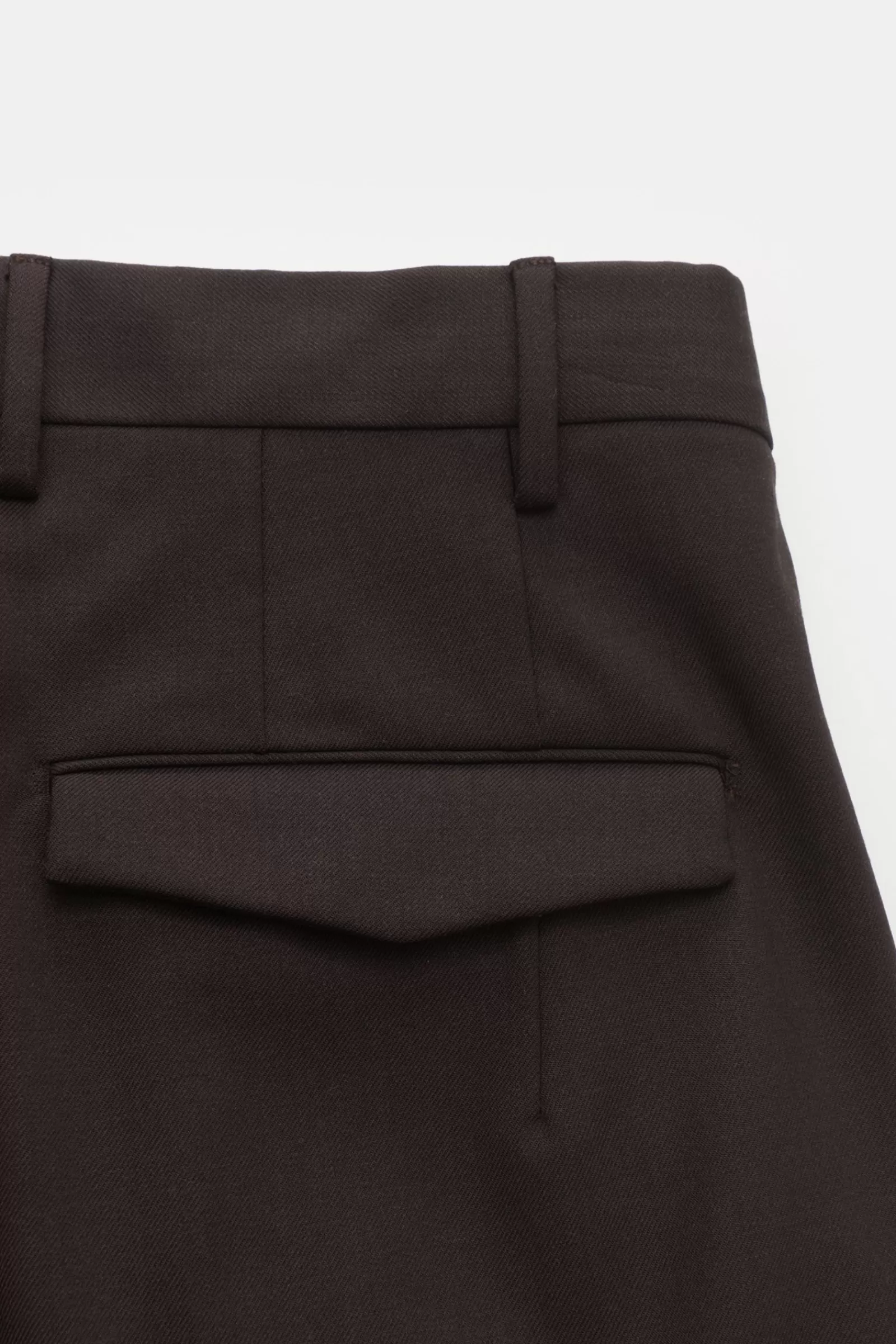 Wool Trousers 'Master Fit' Dark Brown>PT Torino New