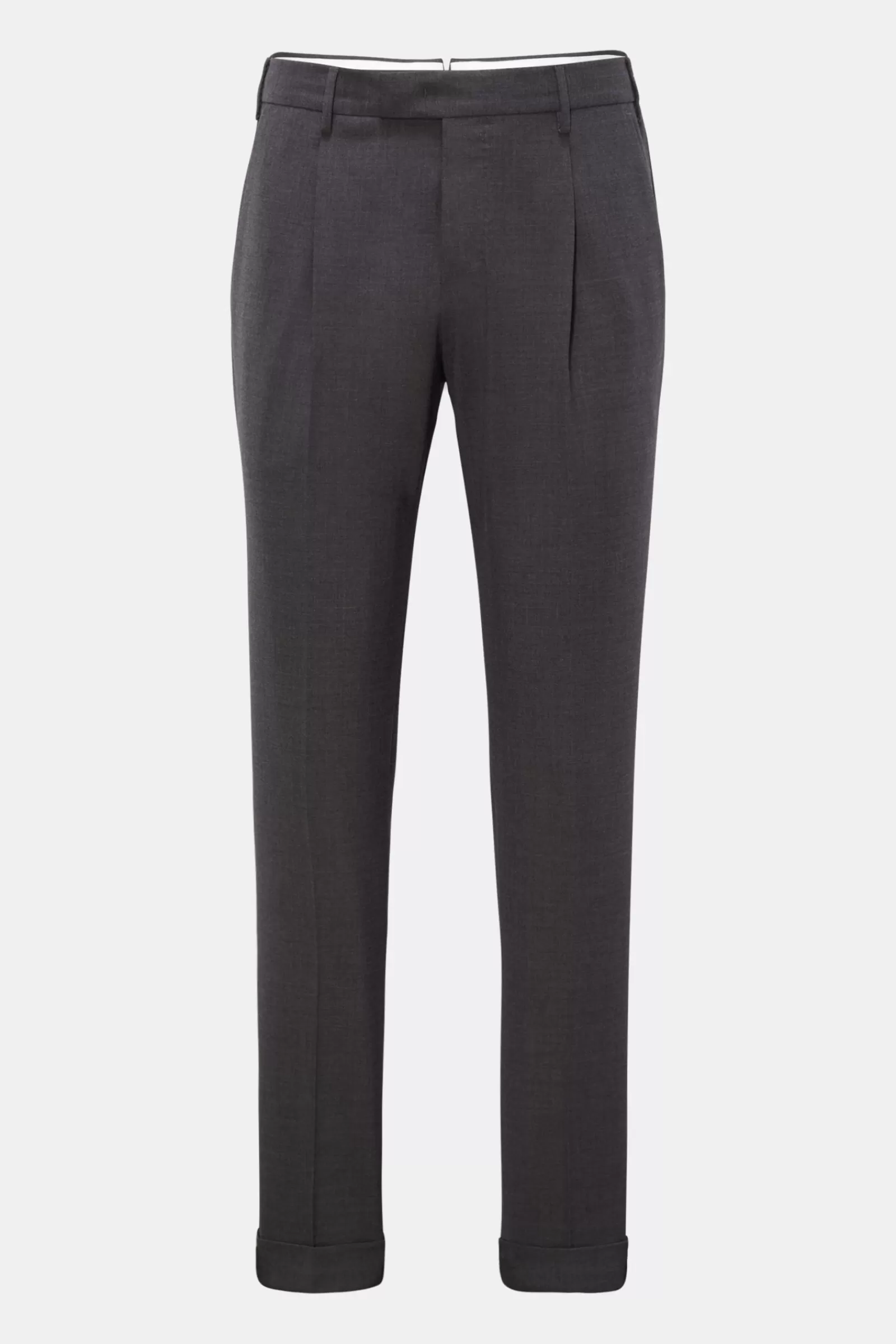 Wool Trousers 'Master Fit' Dark Grey>PT Torino Cheap