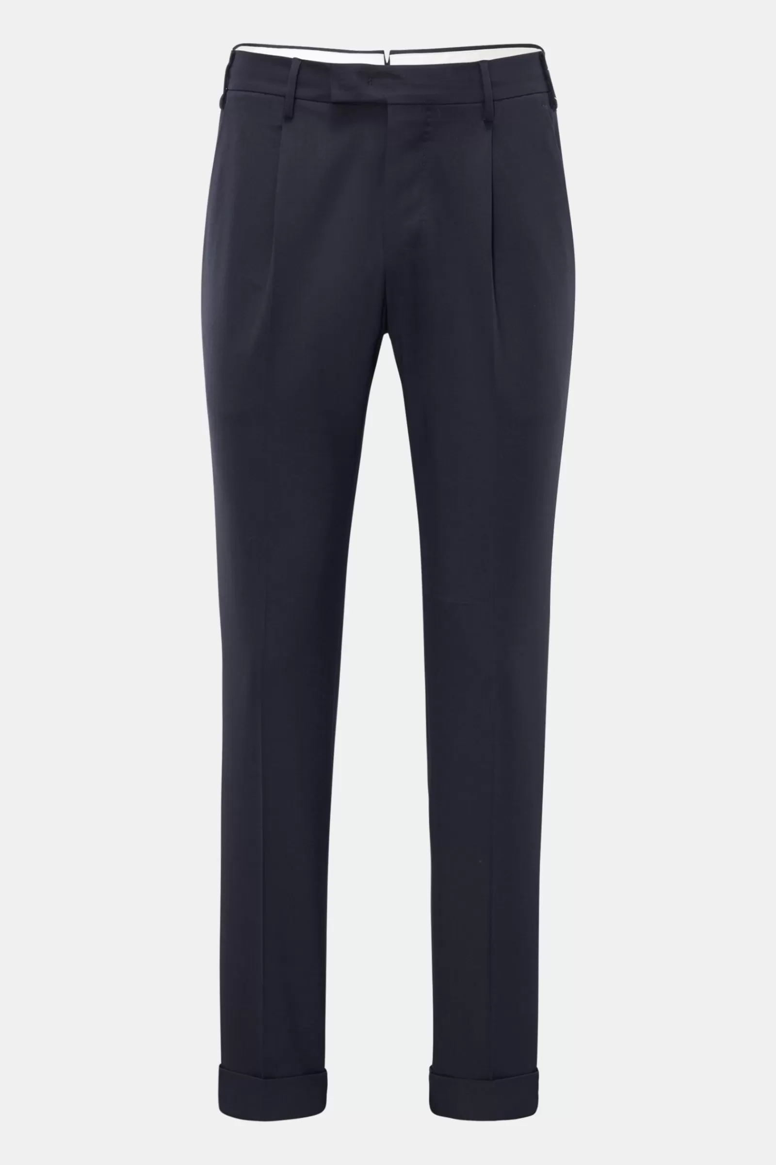 Wool Trousers 'Master Fit' Navy>PT Torino Shop