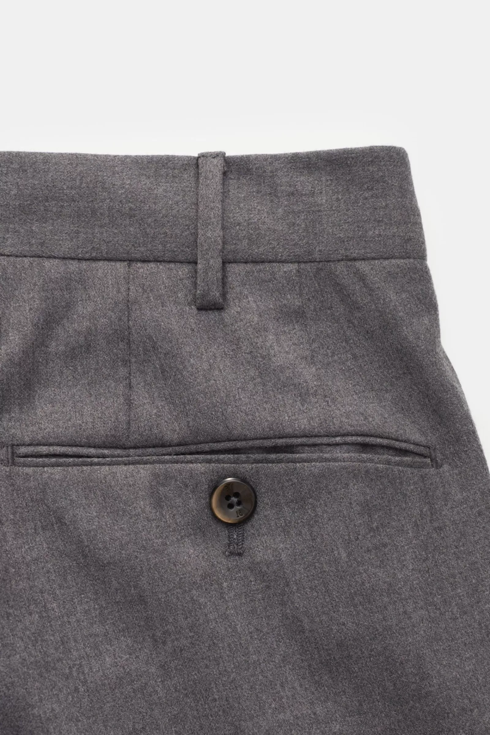 Wool Trousers 'slim Fit' Grey>PT Torino Cheap