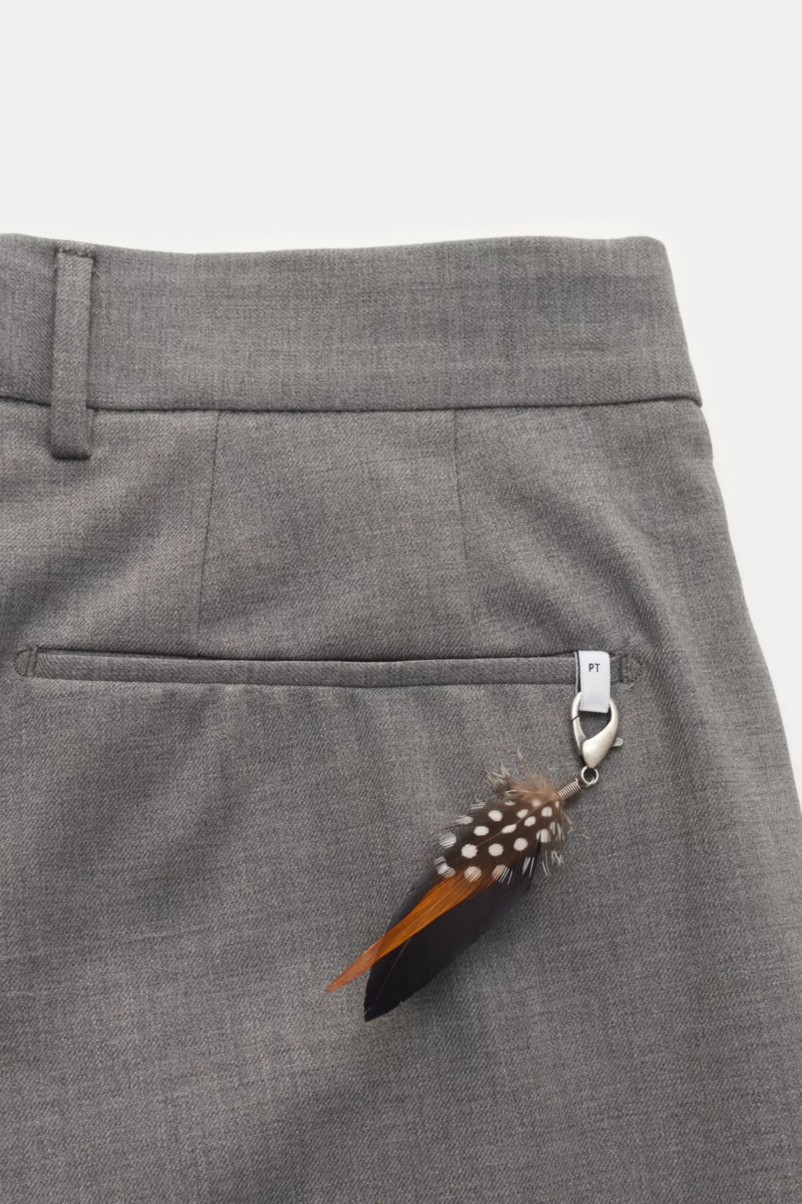 Wool Trousers 'Undici' Grey>PT Torino Sale