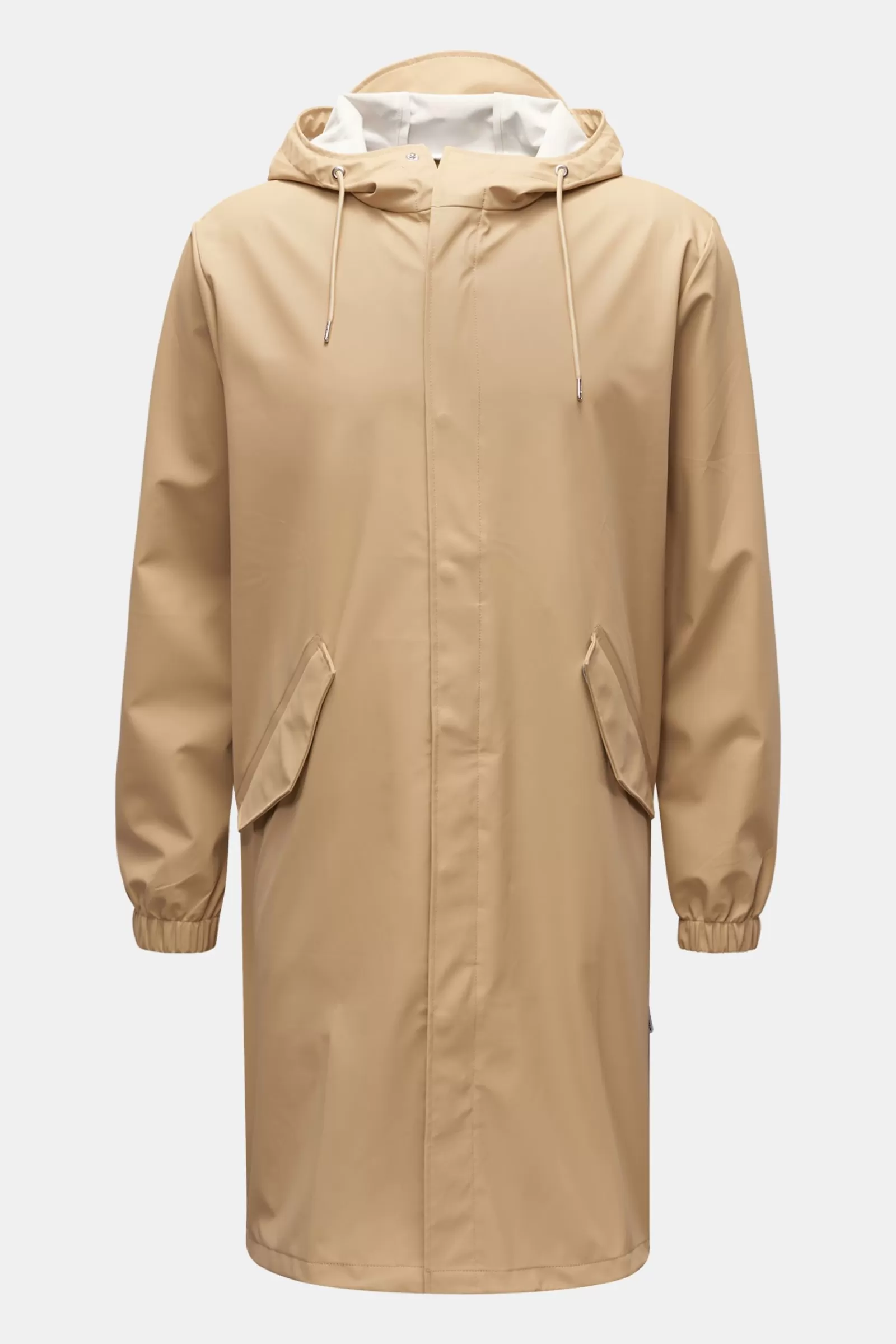 Rain Coat 'Fishtail Parka' Beige>Rains Fashion