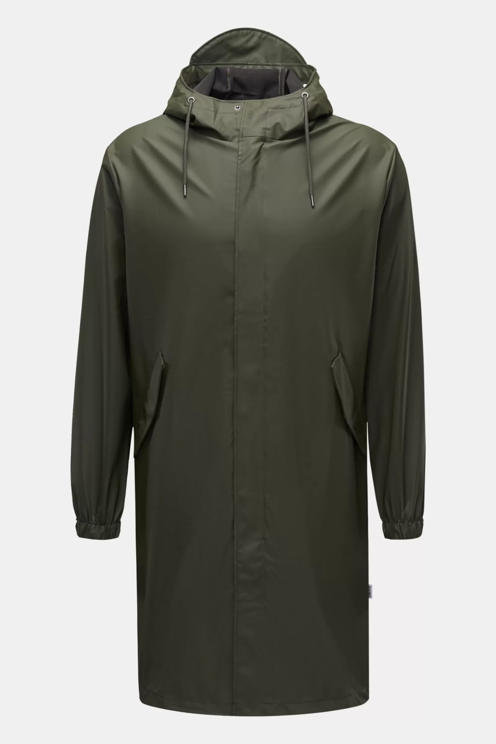 Rain Coat 'Fishtail Parka' Dark Olive>Rains Best