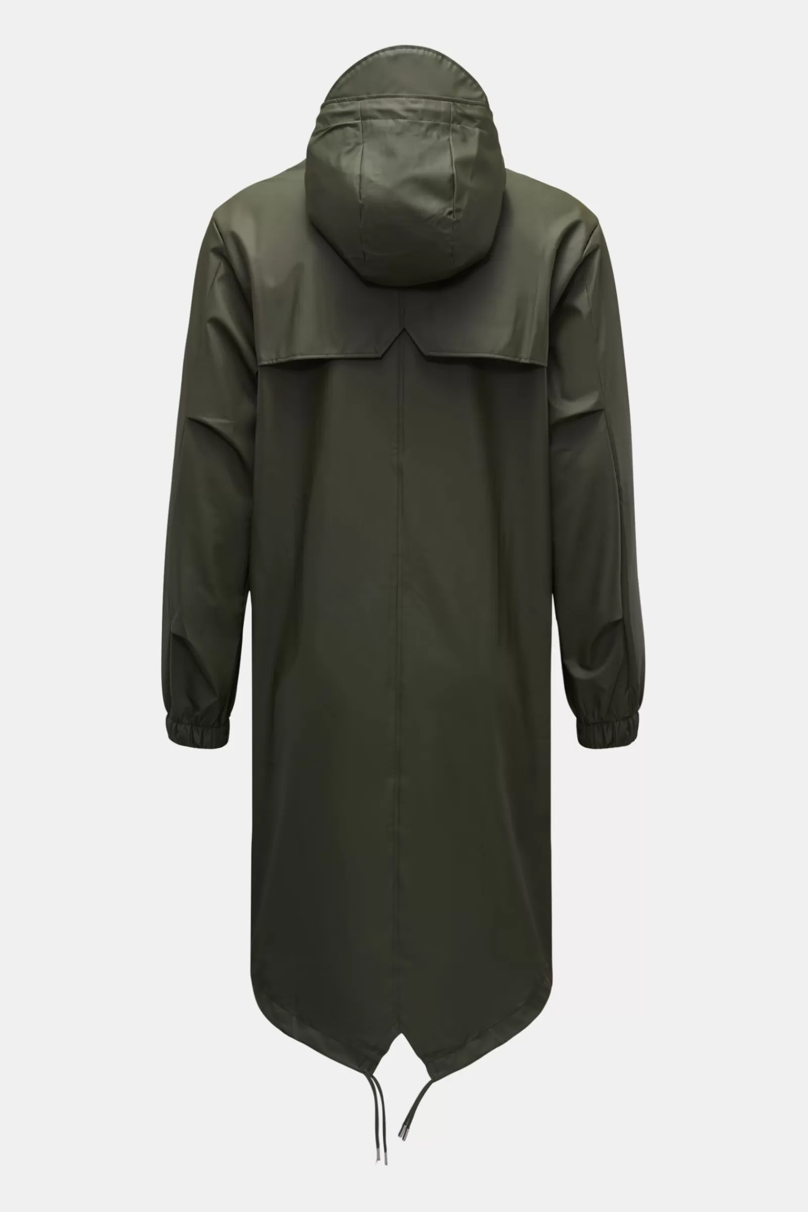 Rain Coat 'Fishtail Parka' Dark Olive>Rains Best