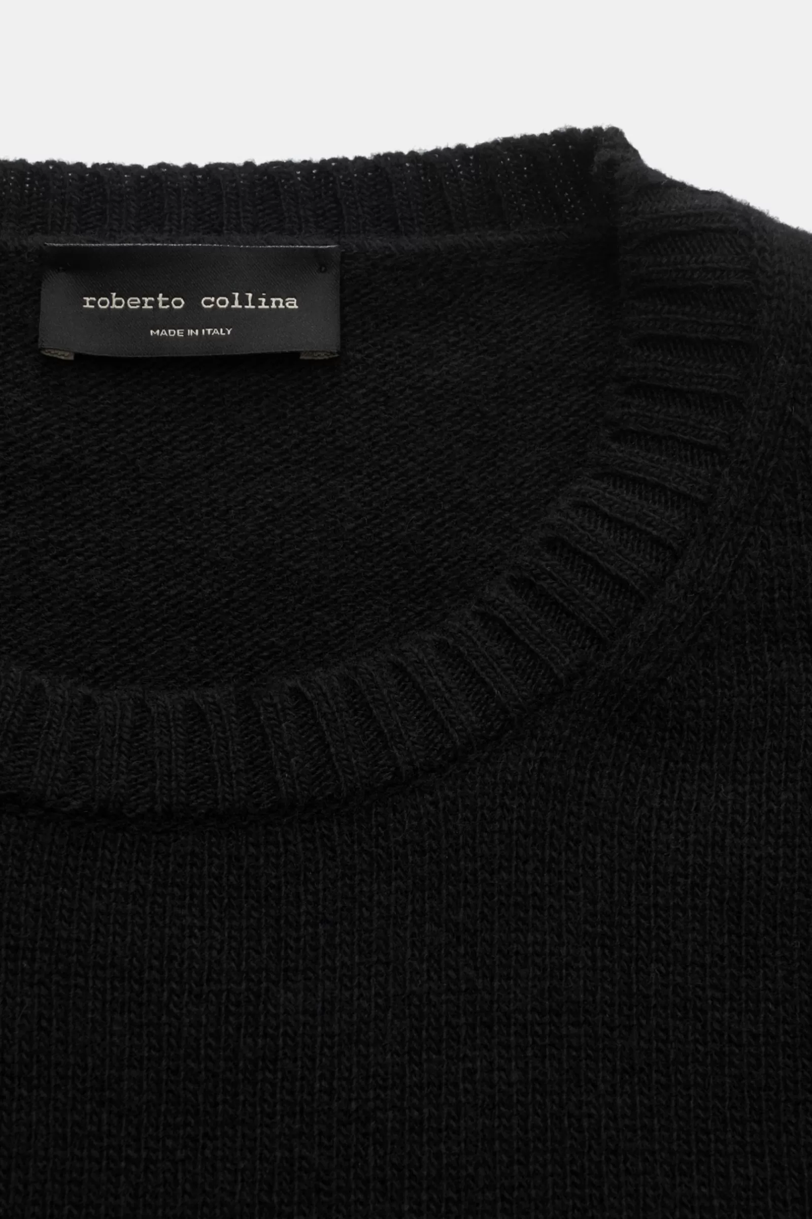 Crew Neck Jumper Black^Roberto Collina Cheap