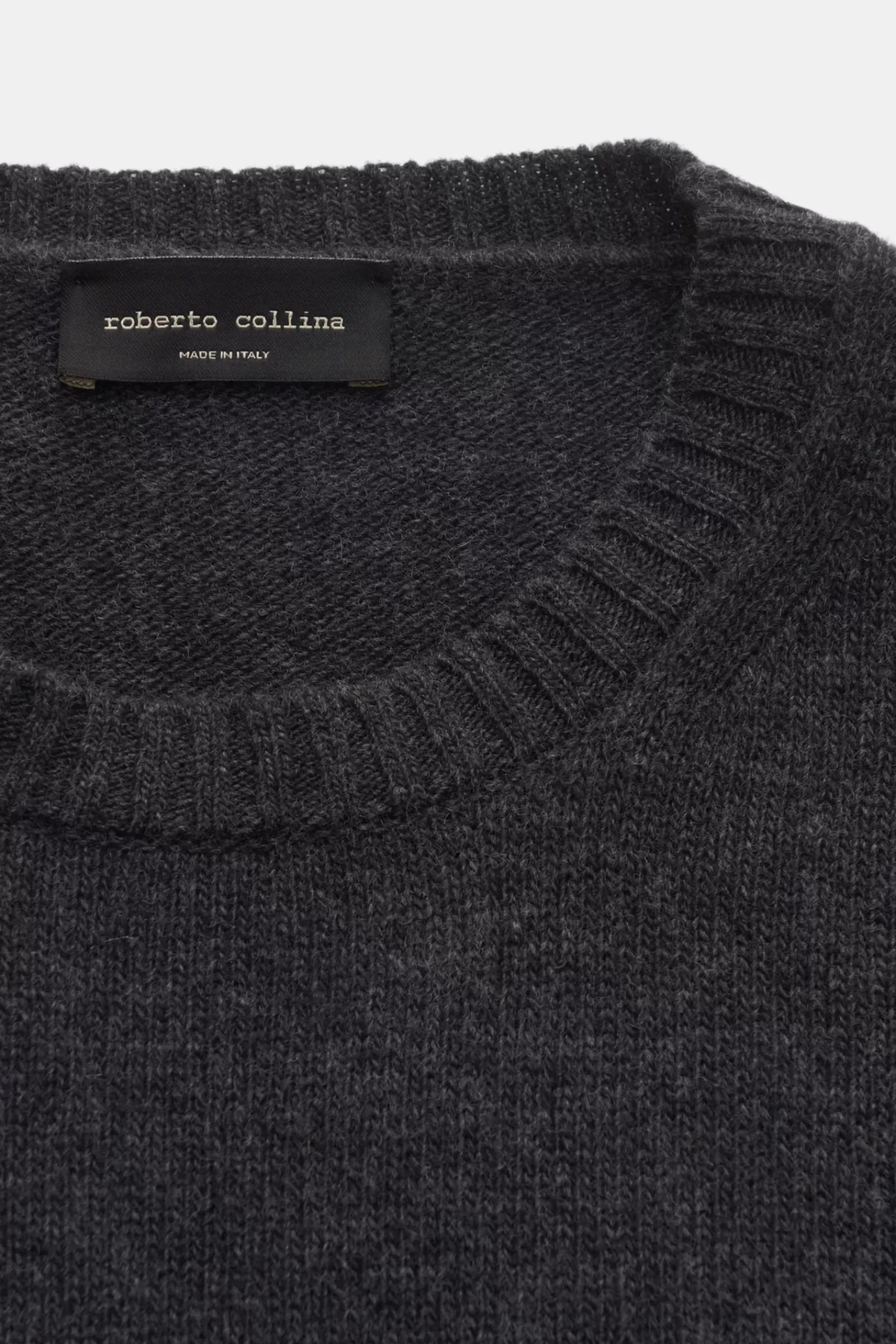 Crew Neck Jumper Grey^Roberto Collina Store