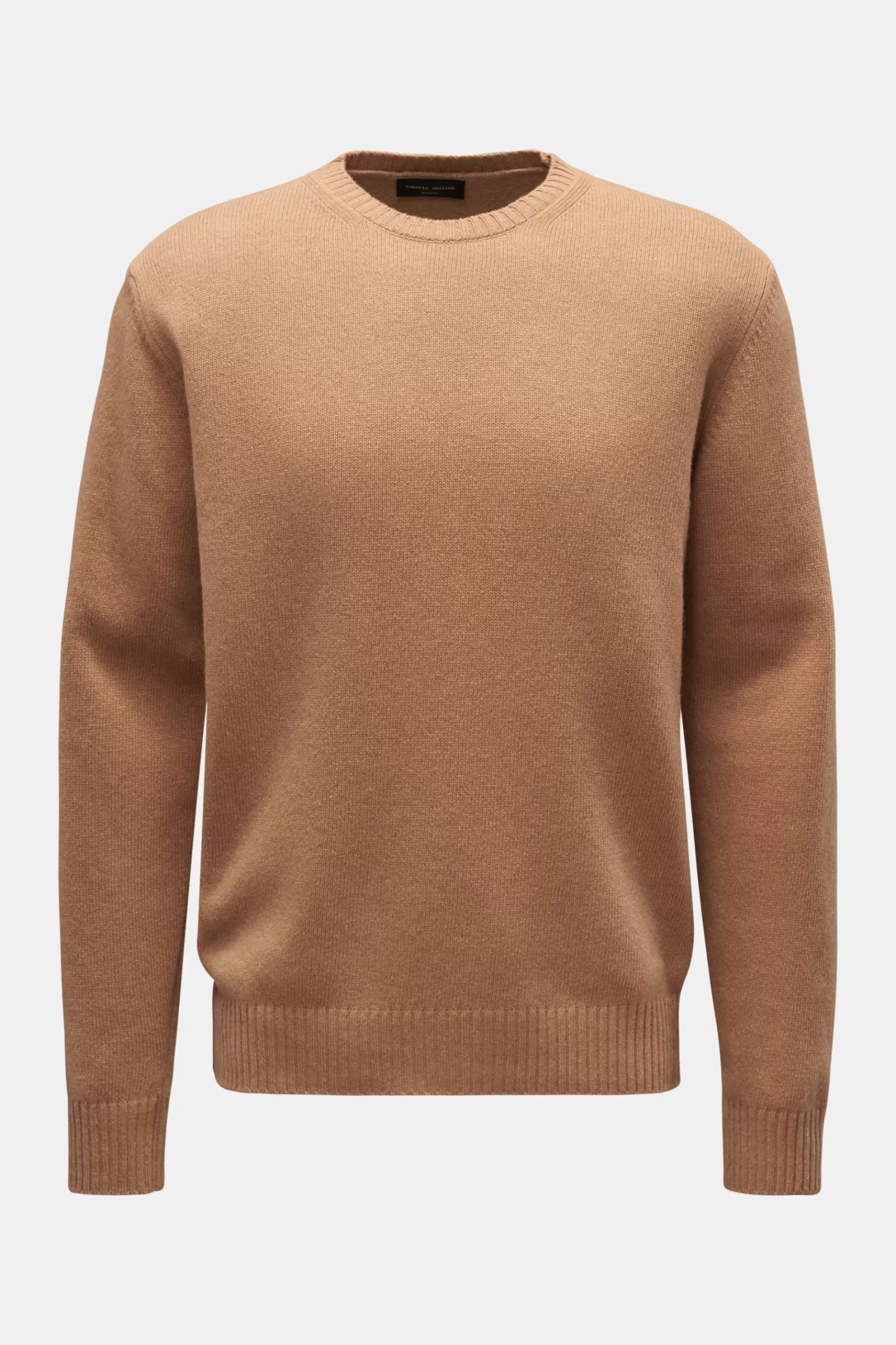 Crew Neck Jumper Light Brown^Roberto Collina Best