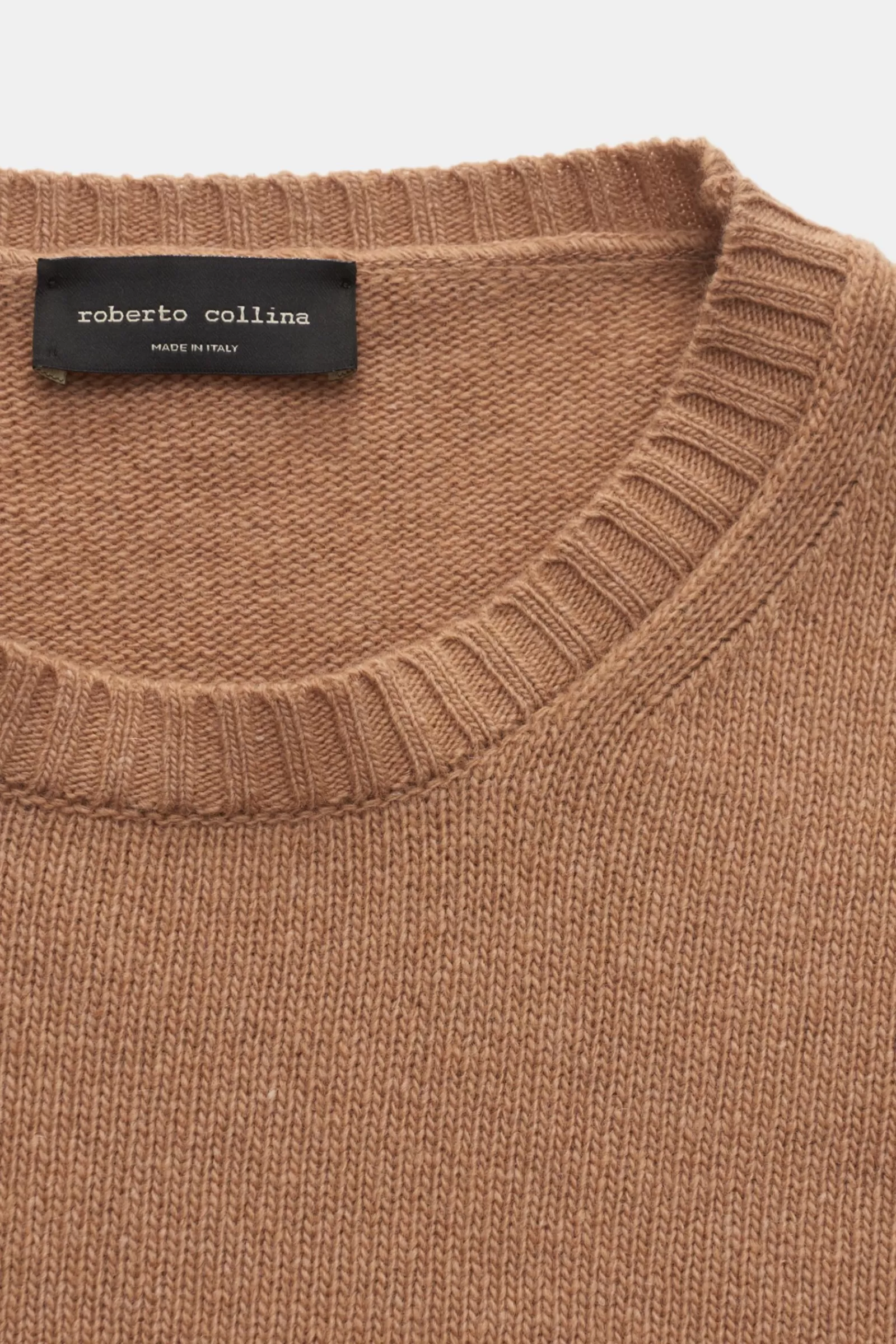 Crew Neck Jumper Light Brown^Roberto Collina Best