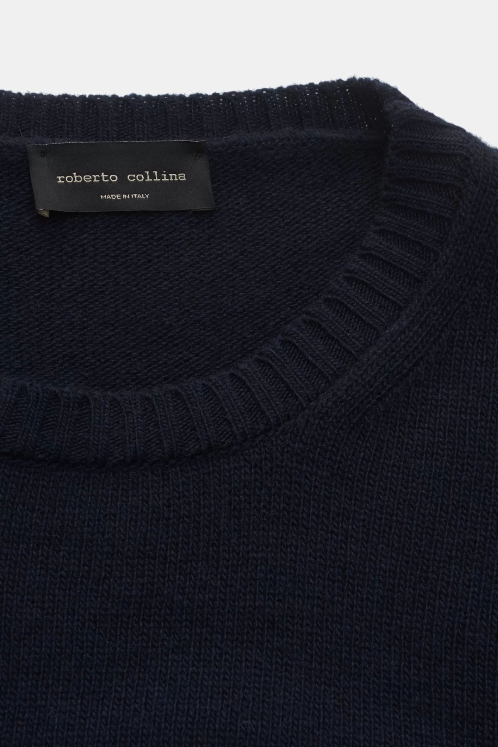 Crew Neck Jumper Navy^Roberto Collina Best Sale