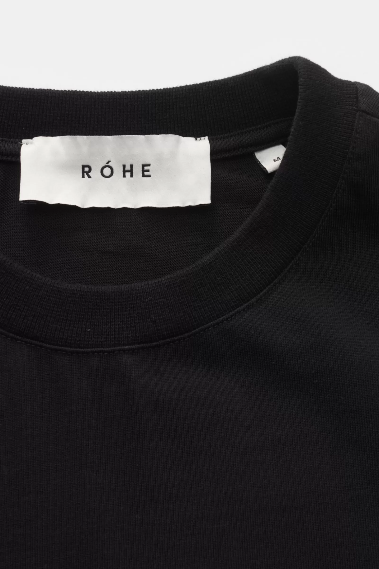 Rohe Crew Neck T-Shirt Black>Ru00f3he Best