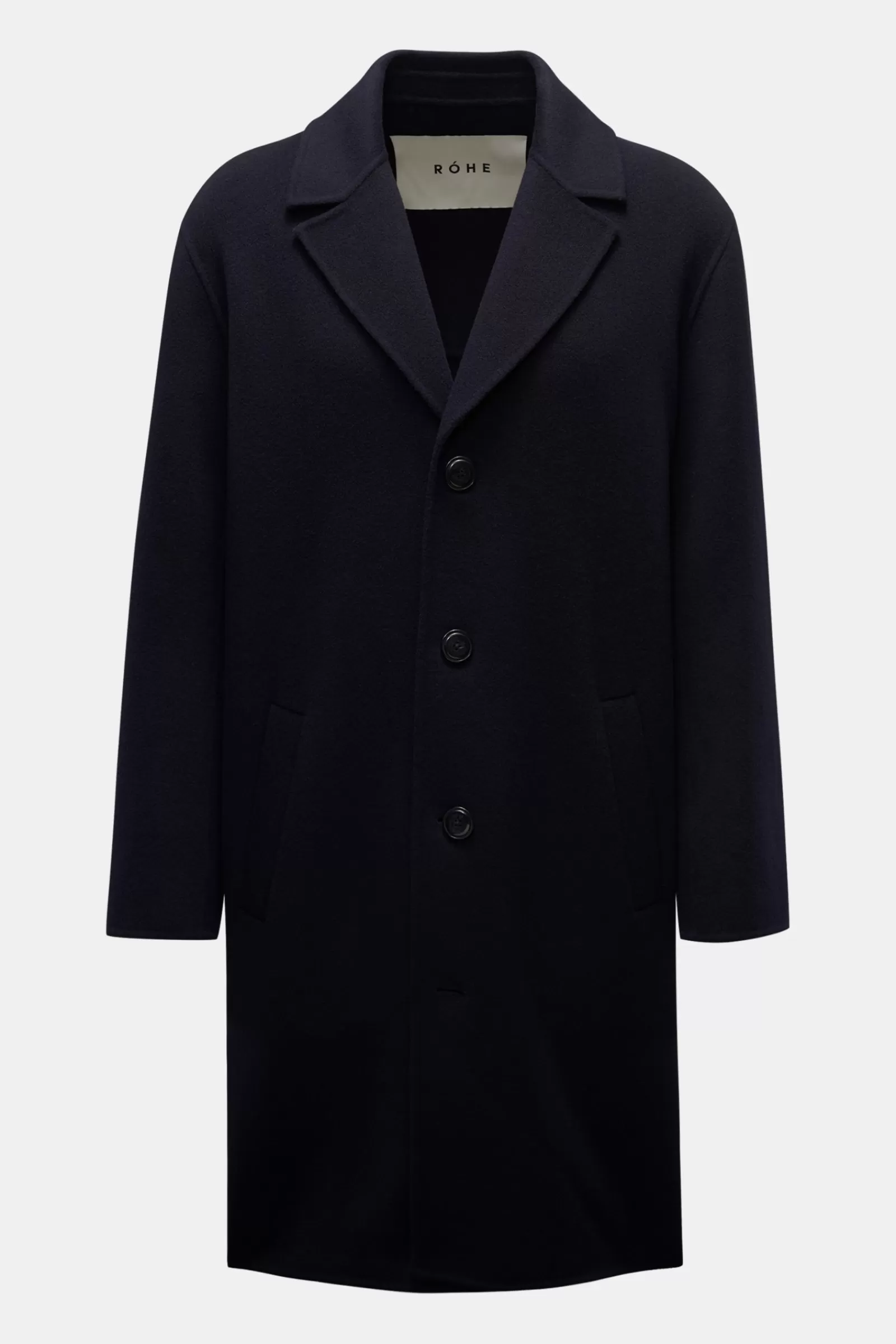 Rohe Wool Coat Navy>Ru00f3he Shop