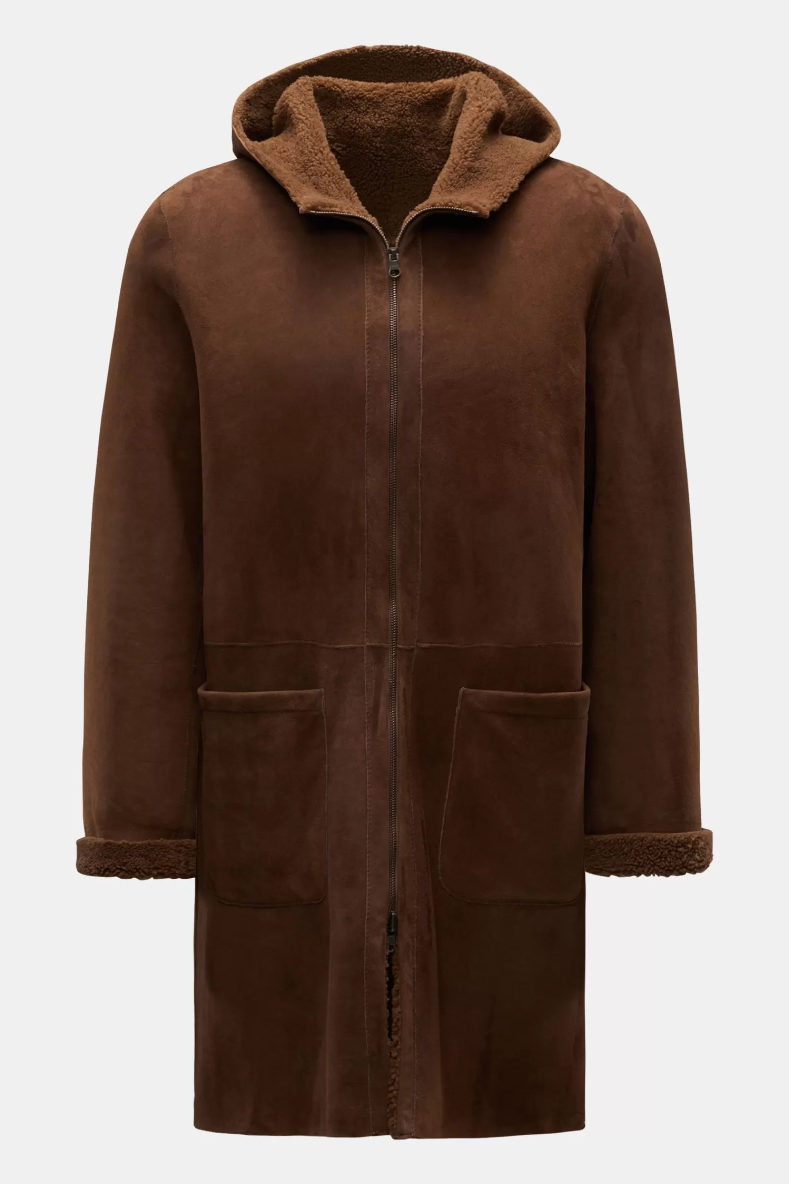 Reversible Shearling Coat Brown>Salvatore Santoro New