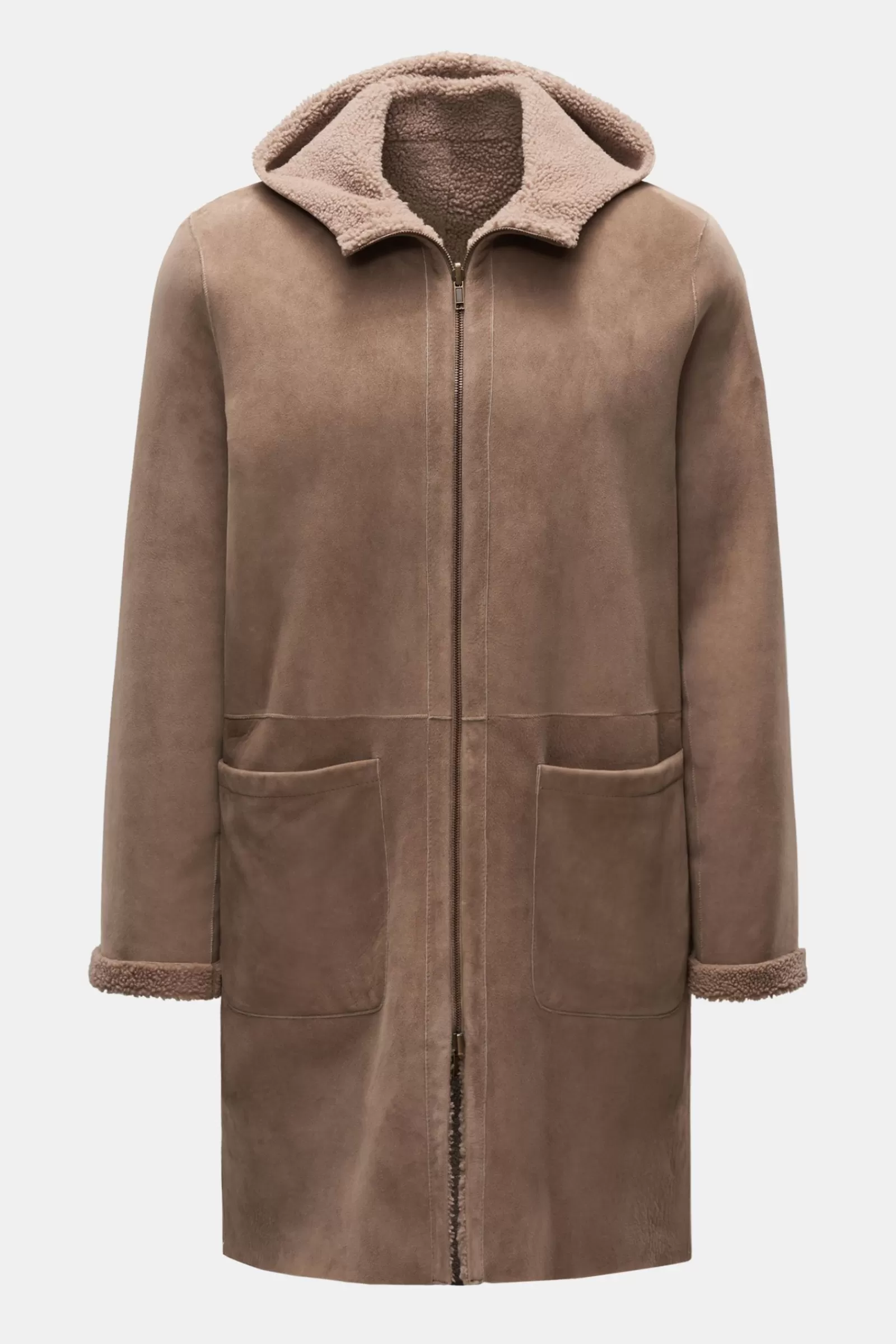 Reversible Shearling Coat Light Brown>Salvatore Santoro Online