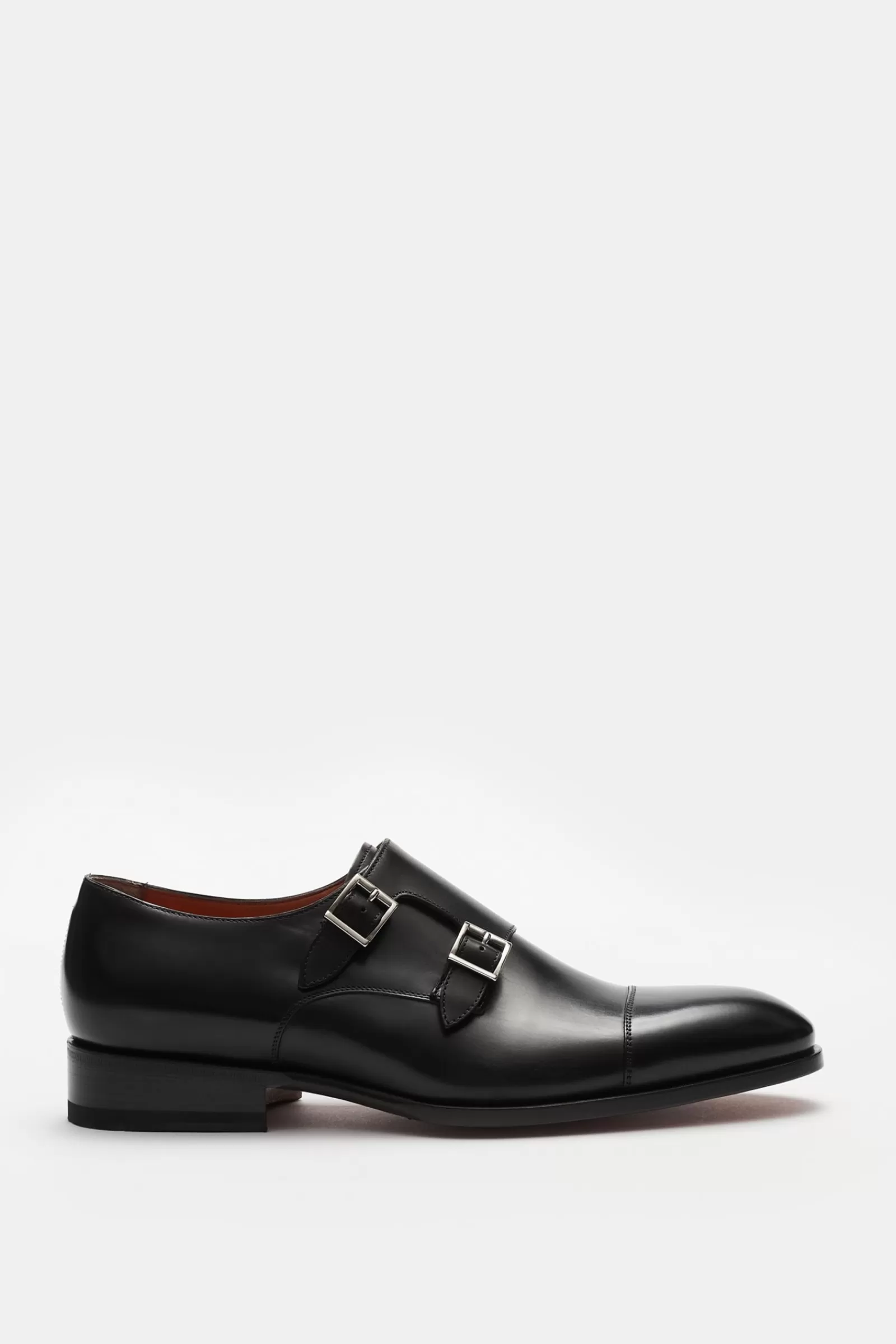 Double Monk Shoes Black^Santoni Cheap