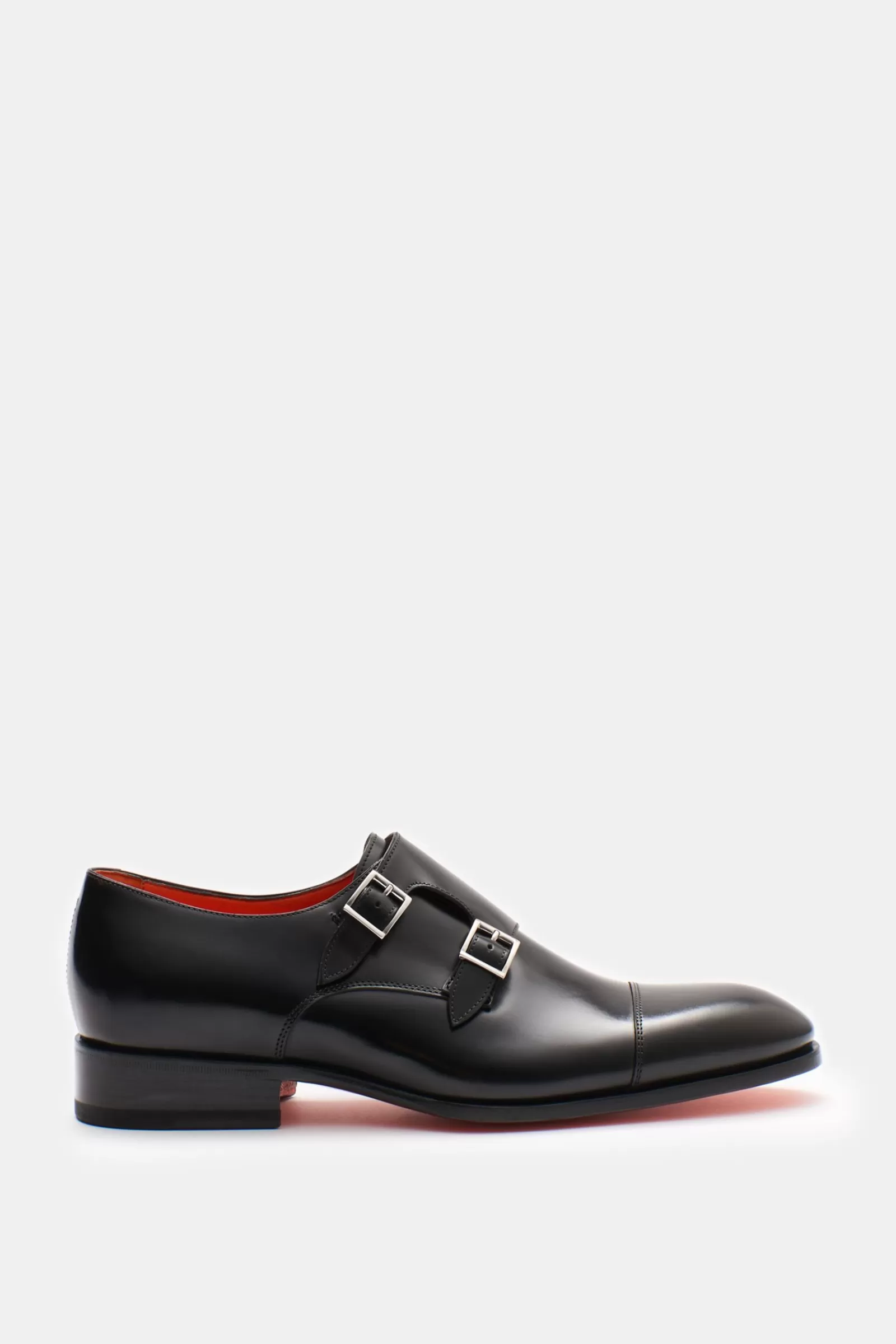 Double Monk Shoes Black^Santoni Clearance