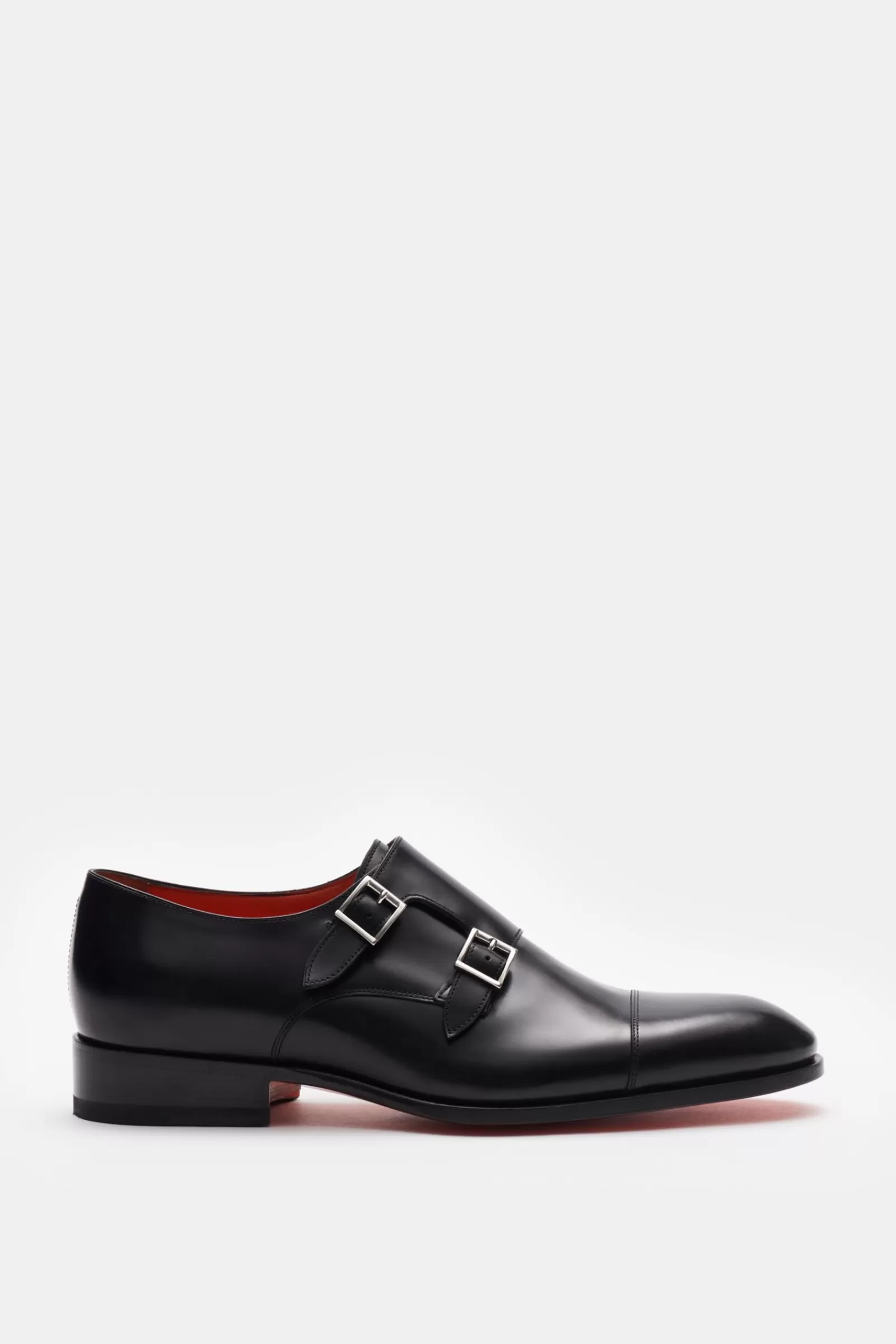 Double Monk Shoes Black^Santoni Fashion