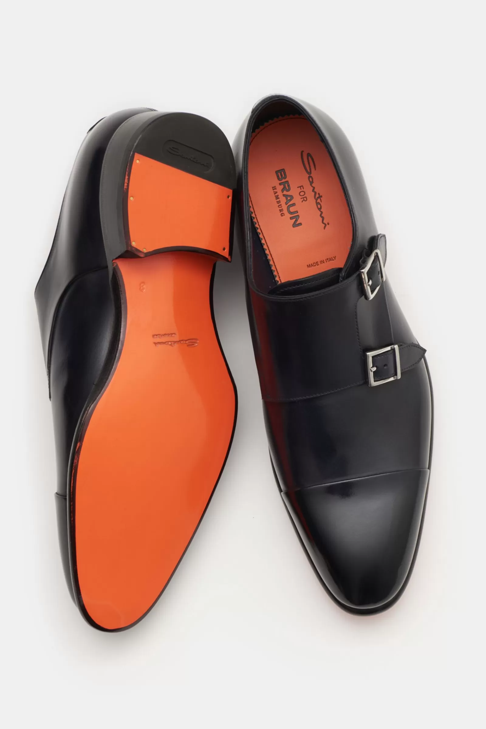 Double Monk Shoes Black^Santoni Sale