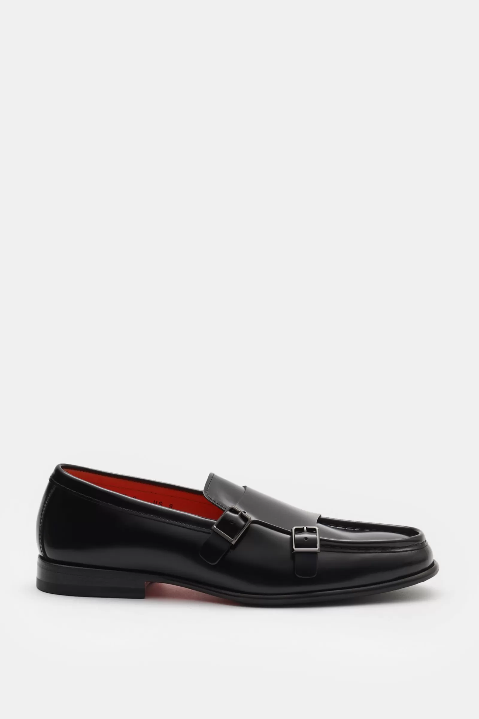 Double Monk Shoes Black^Santoni Clearance