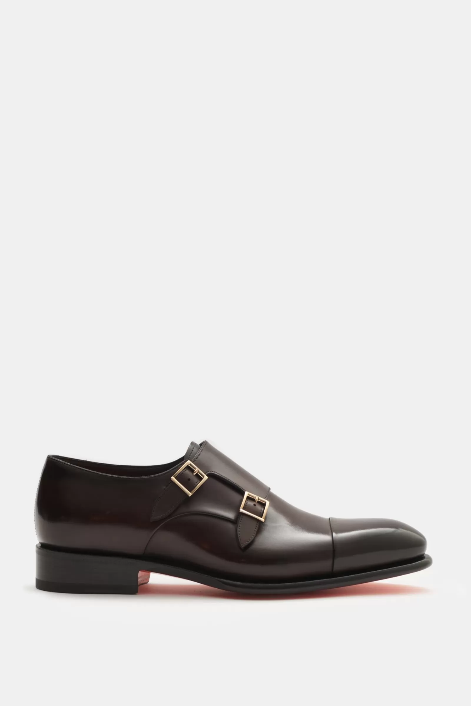 Double Monk Shoes Dark Brown^Santoni Online