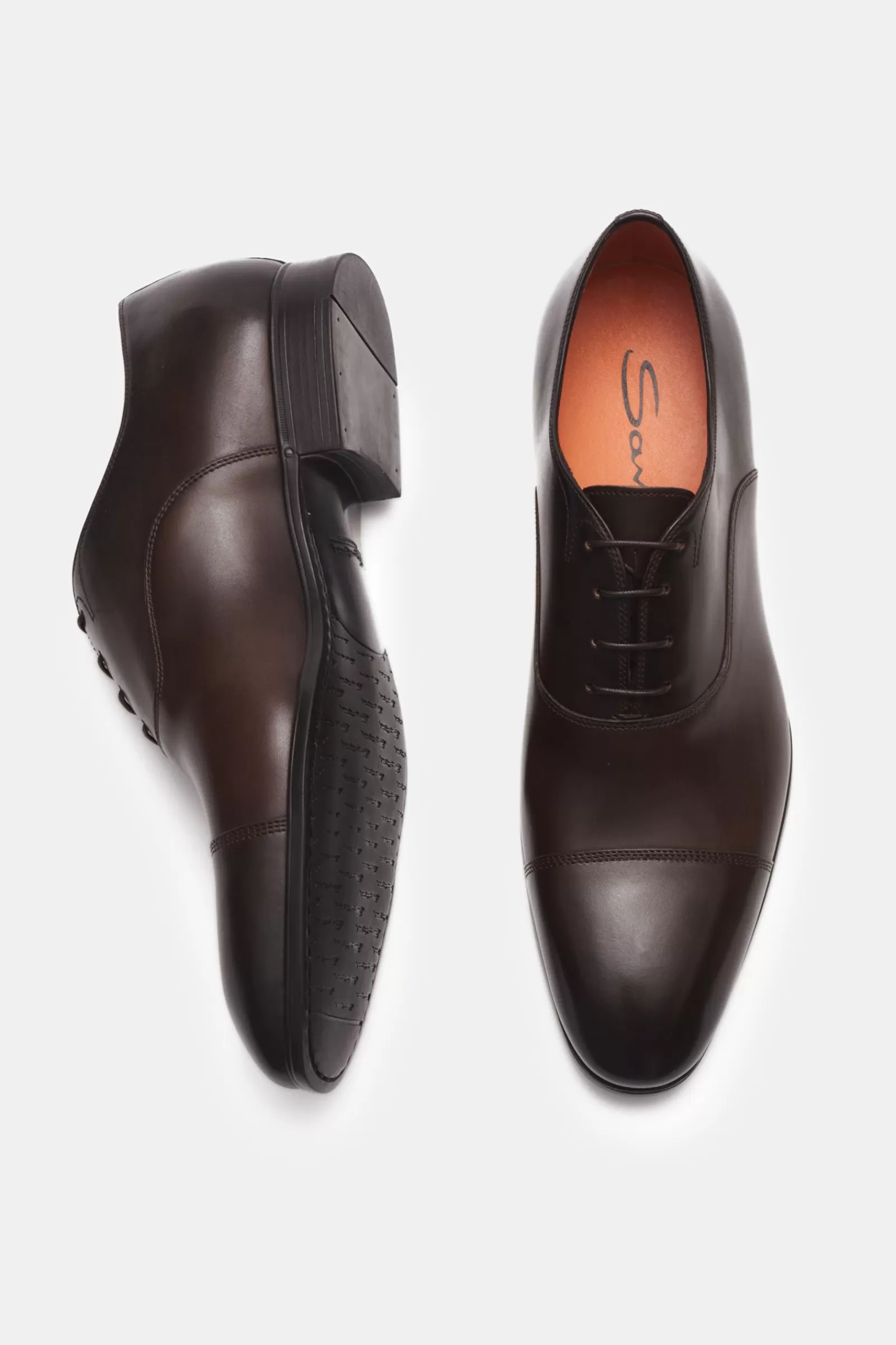 Oxford Shoes Dark Brown^Santoni New