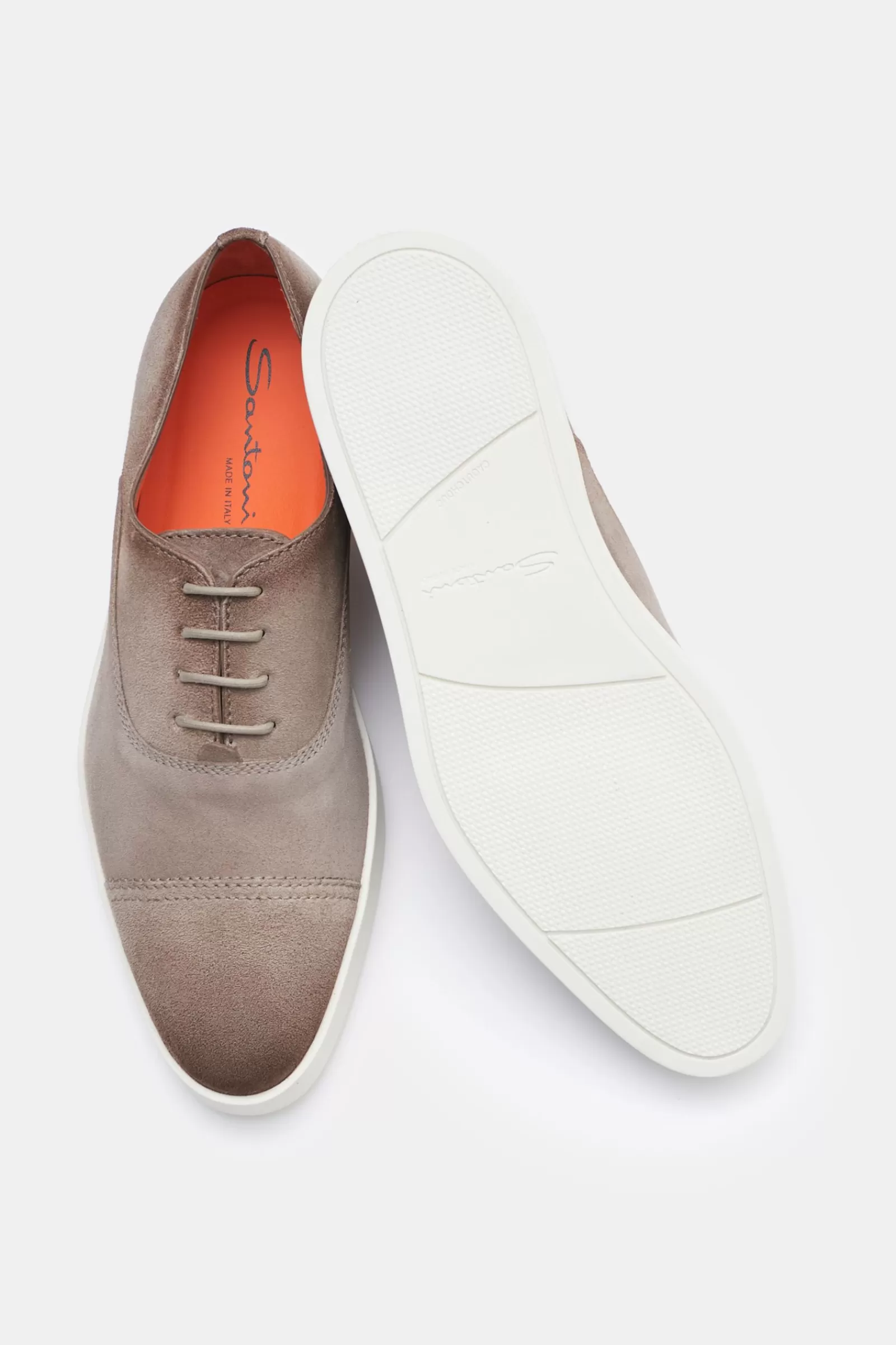 Oxford Shoes Grey-Brown^Santoni New