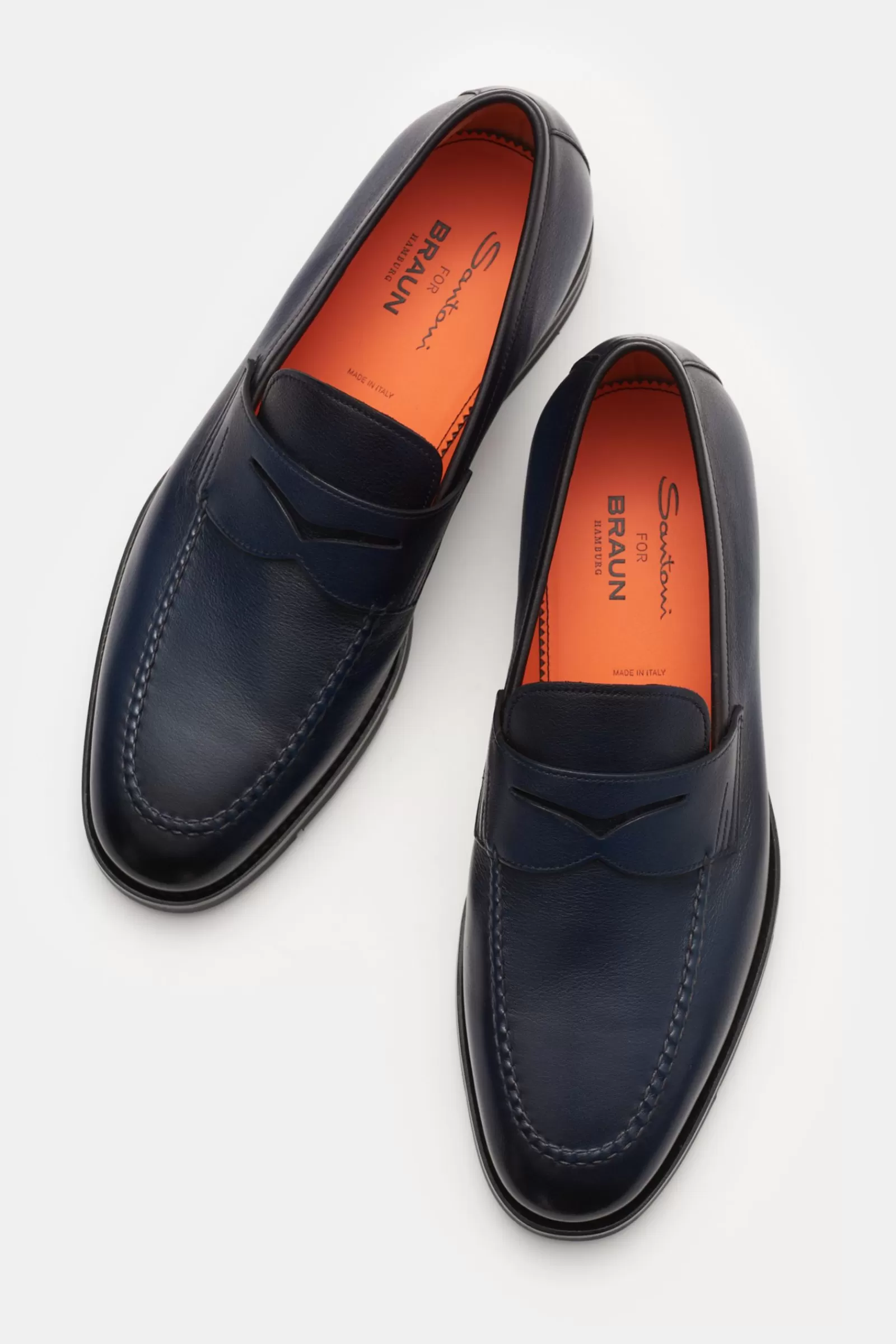 Penny Loafers Navy^Santoni Best Sale