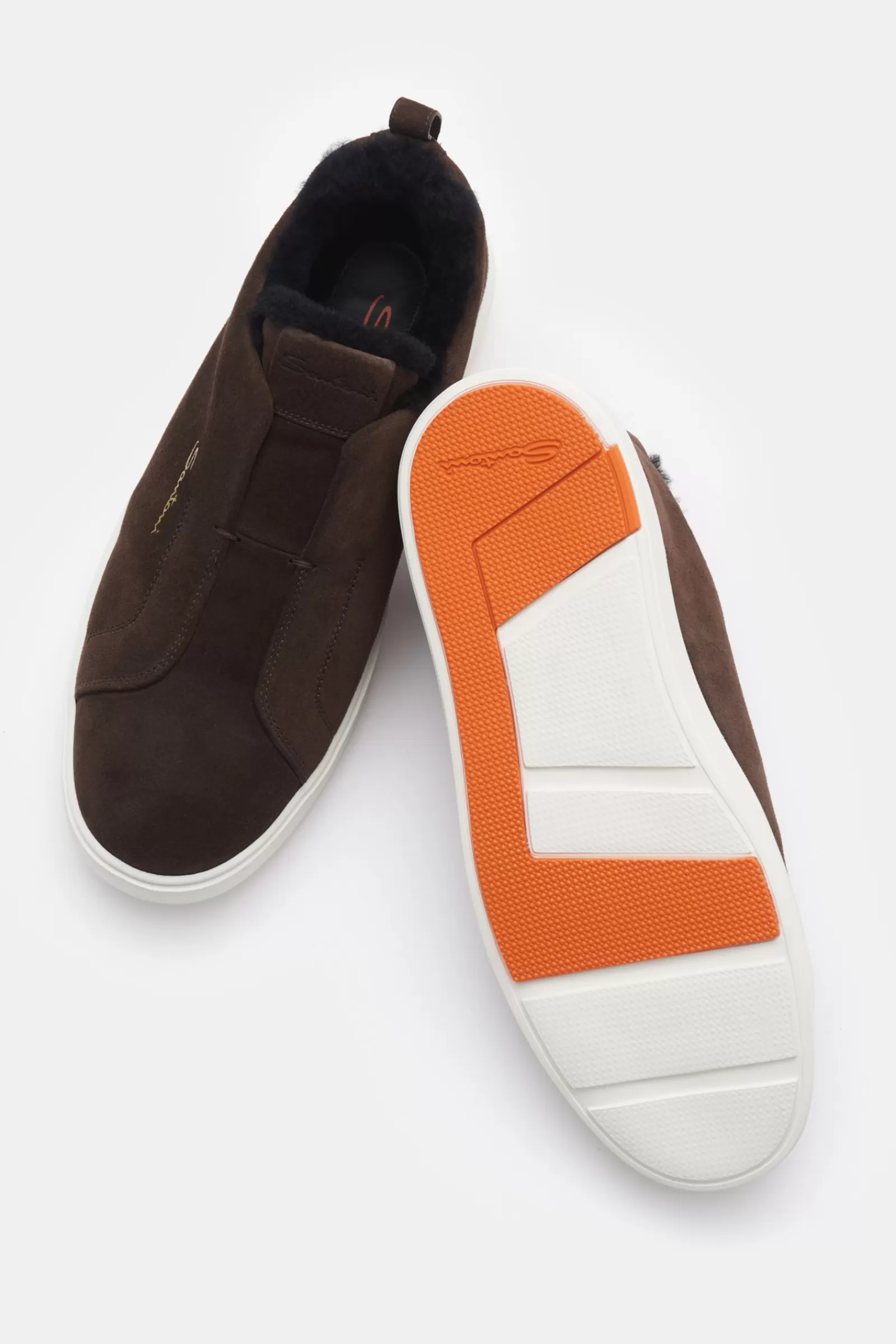 Slip-On Sneakers Dark Brown^Santoni Outlet