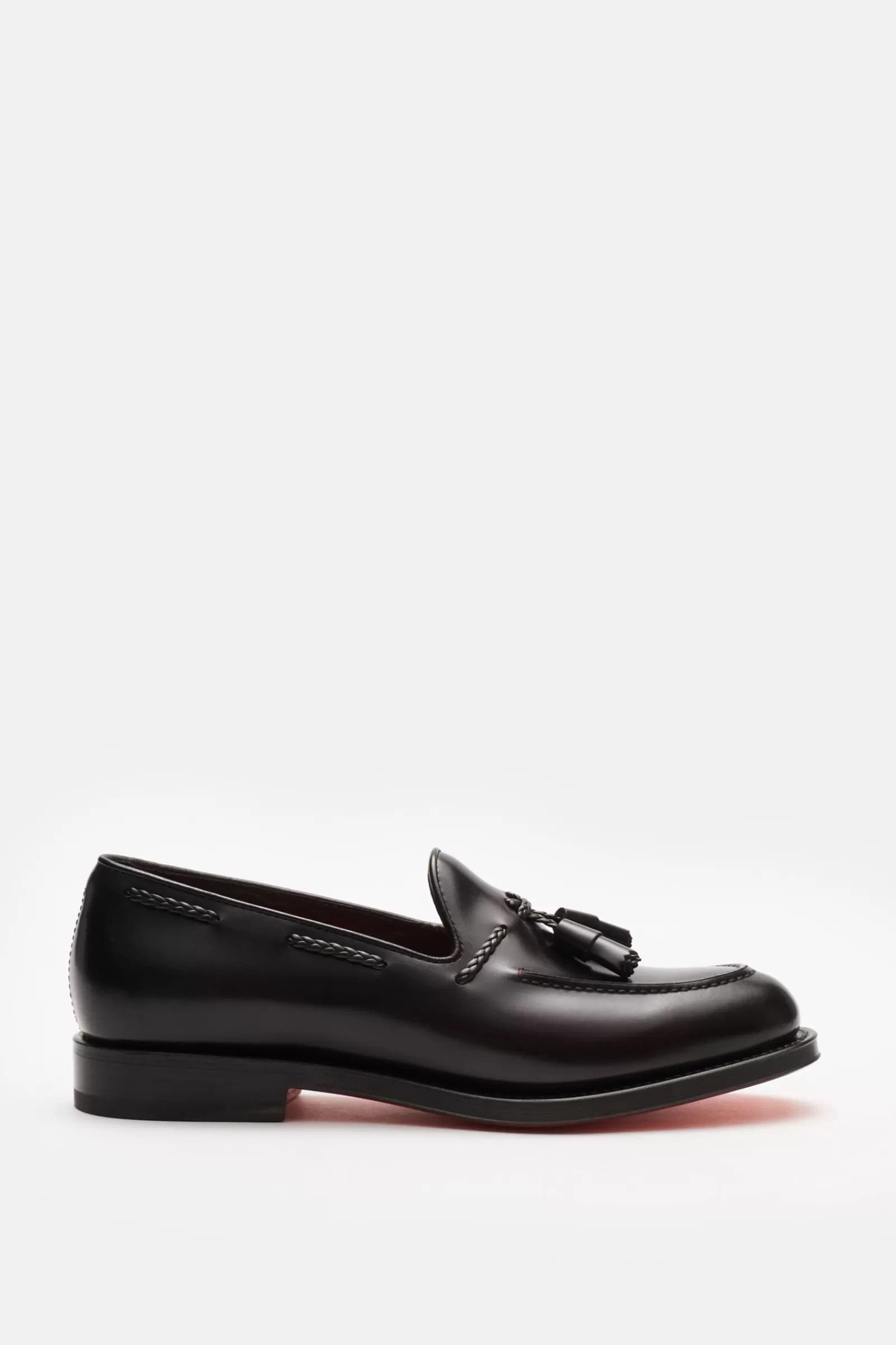 Tassel Loafers Dark Brown^Santoni Shop