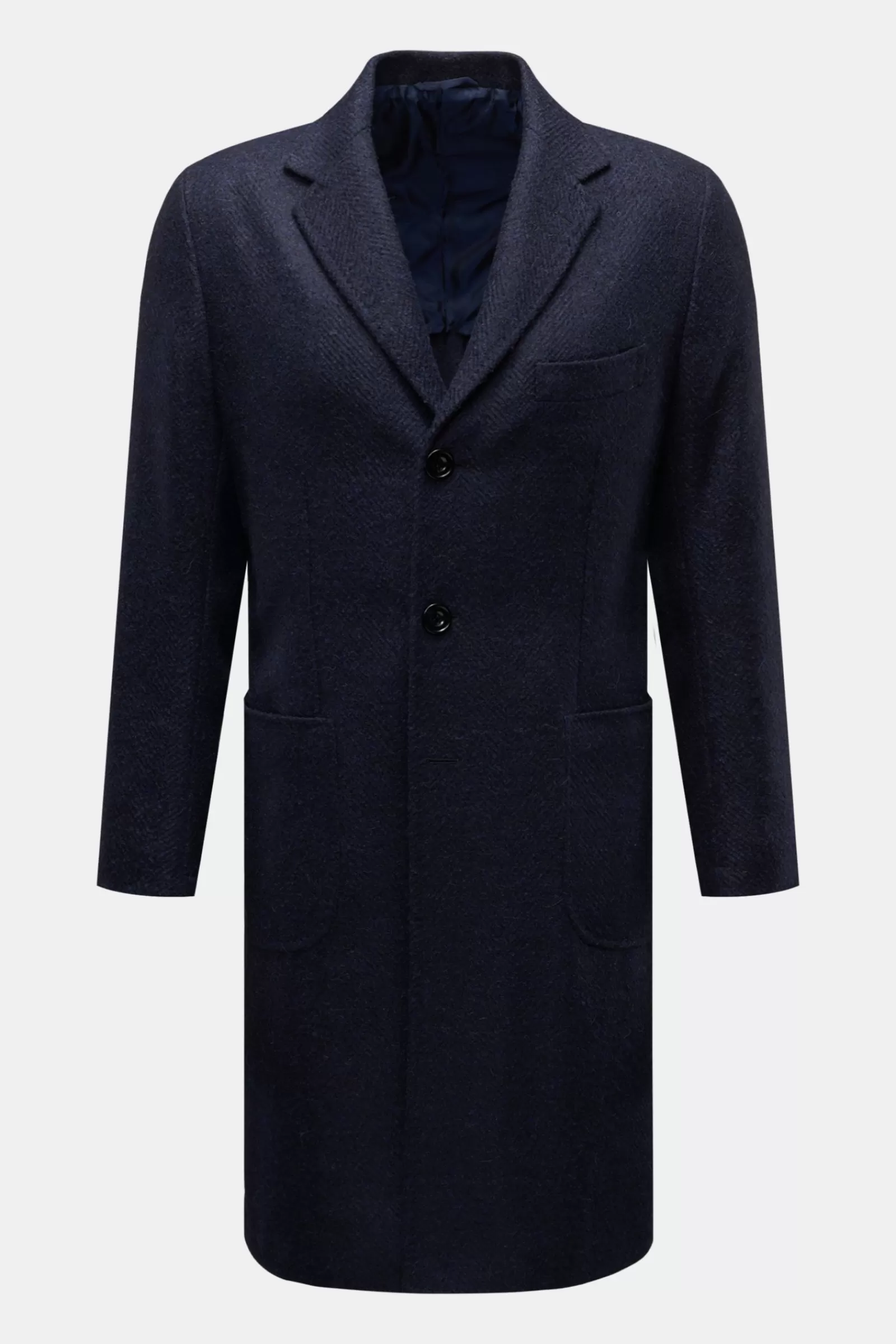 Coat 'Tokyo 1' Navy/Black Striped>Sartorio Napoli Discount