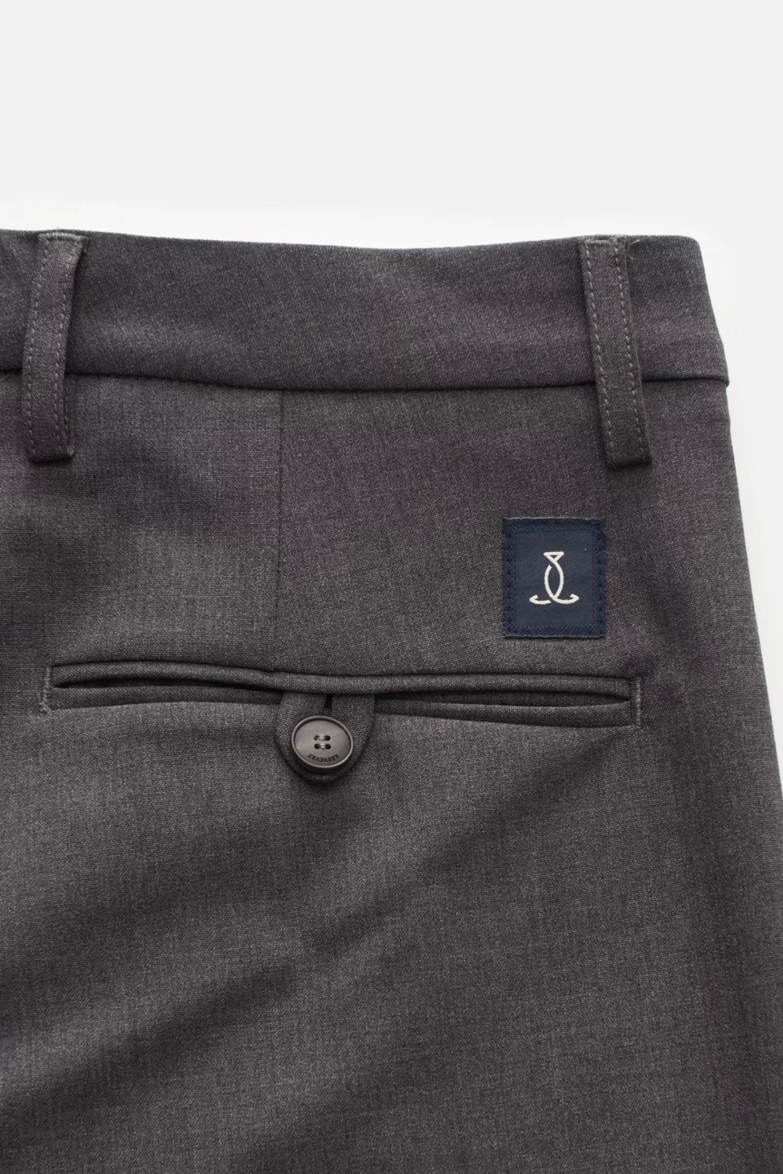 Cotton Trousers 'Aterfront' Dark Grey>Seafarer Outlet