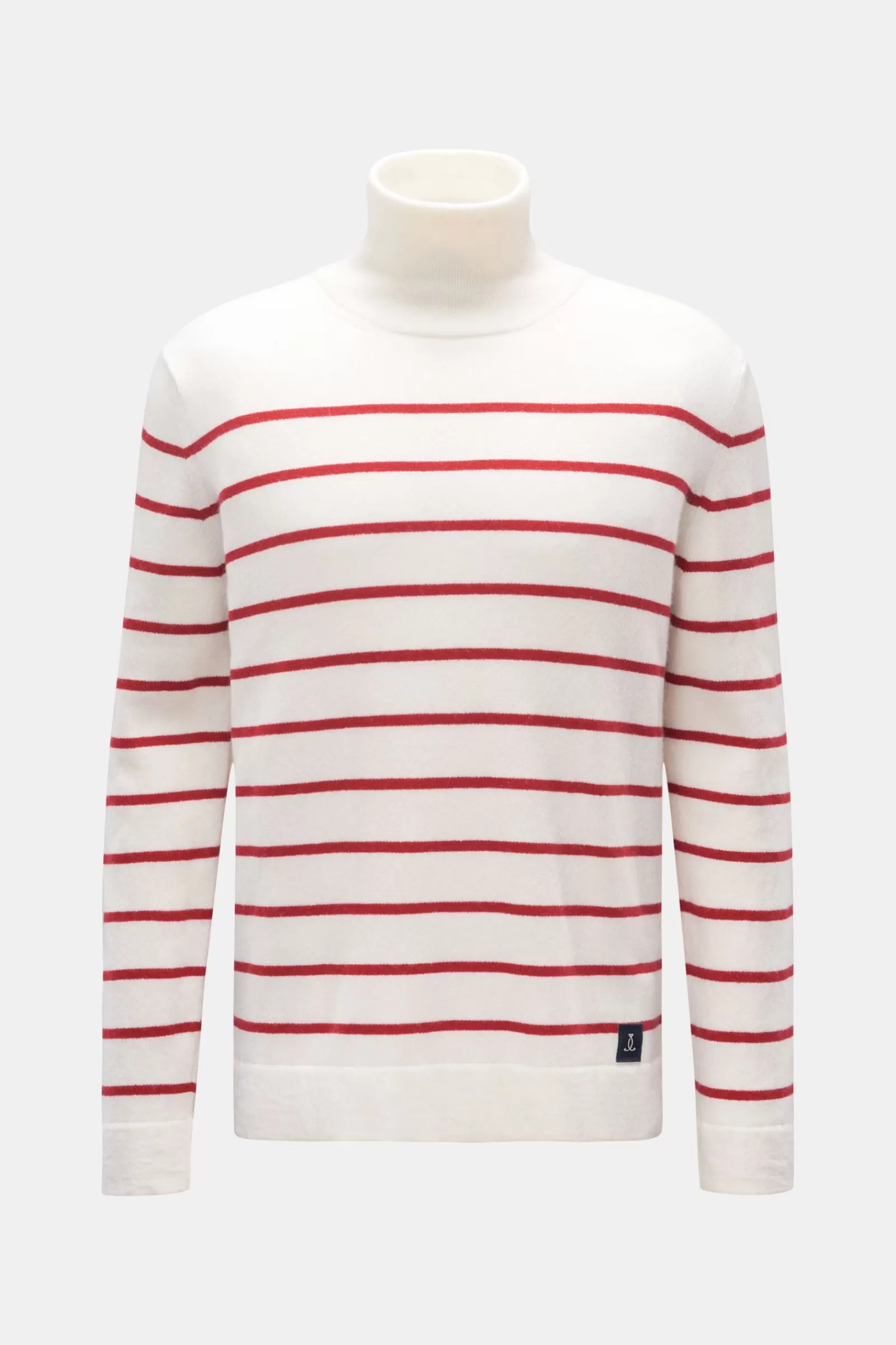 Turtleneck Jumper Cream/Red Striped^Seafarer Online