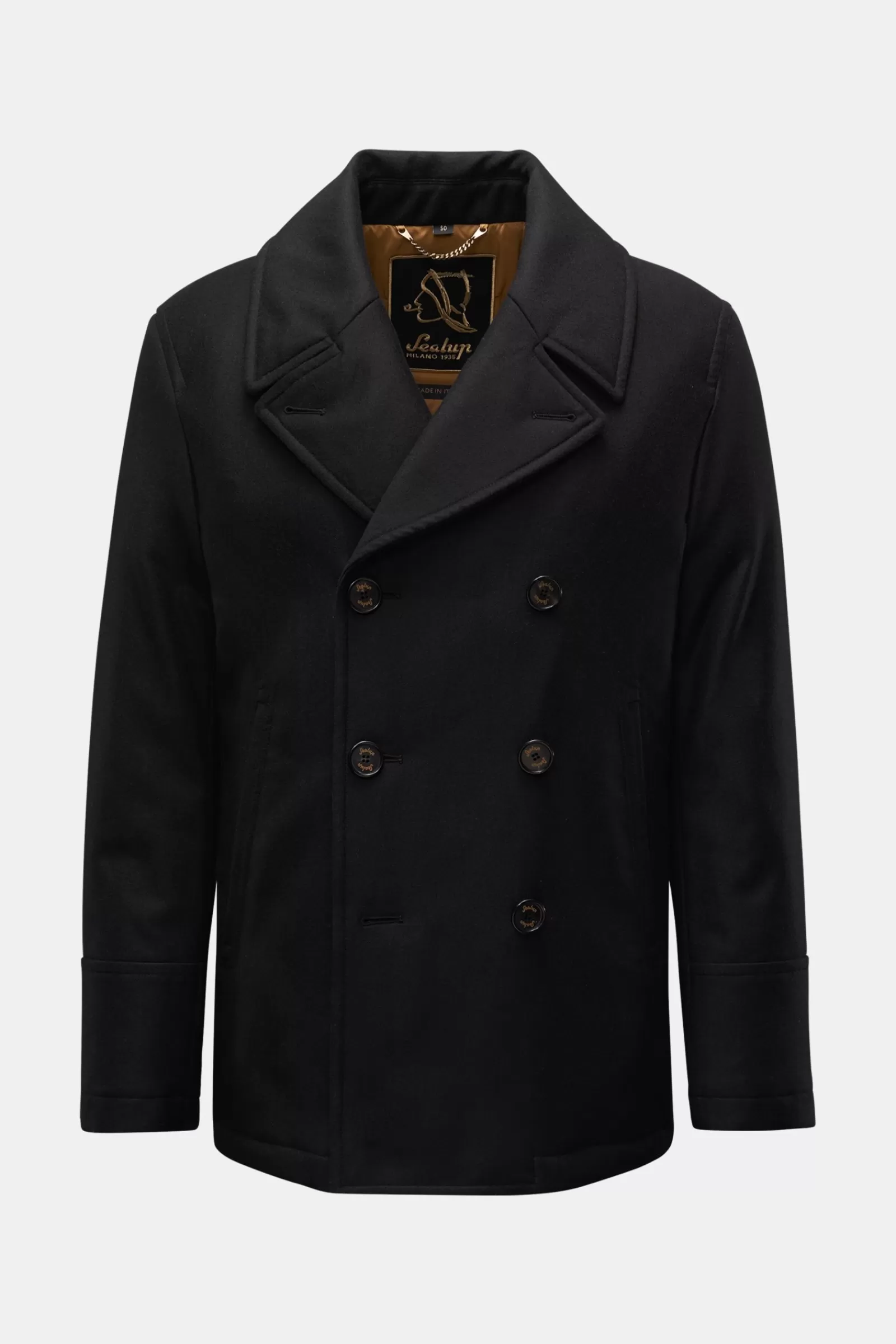 Pea Coat 'Amalfi' Black>Sealup Hot