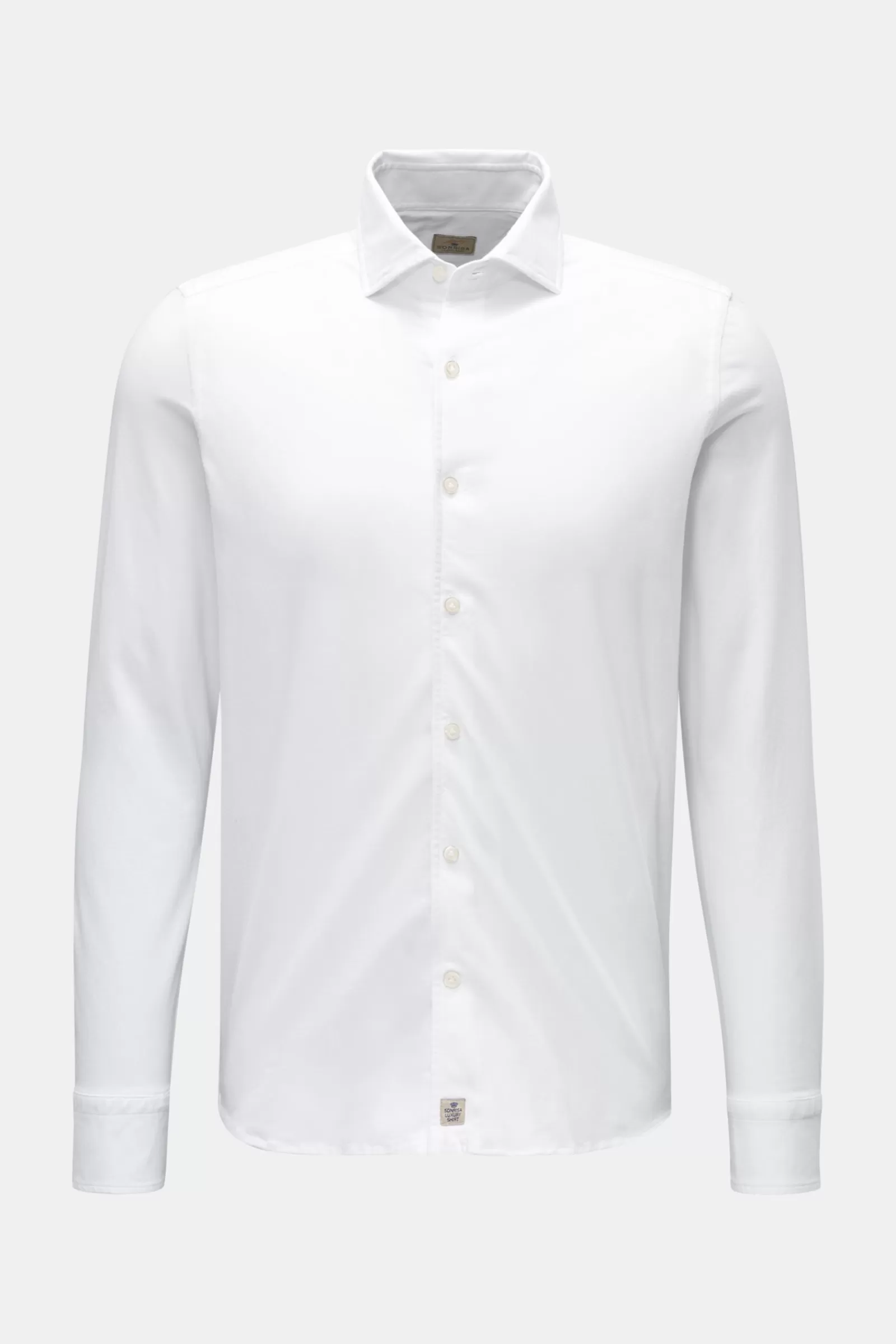 Jersey Shirt Shark Collar White>Sonrisa Clearance