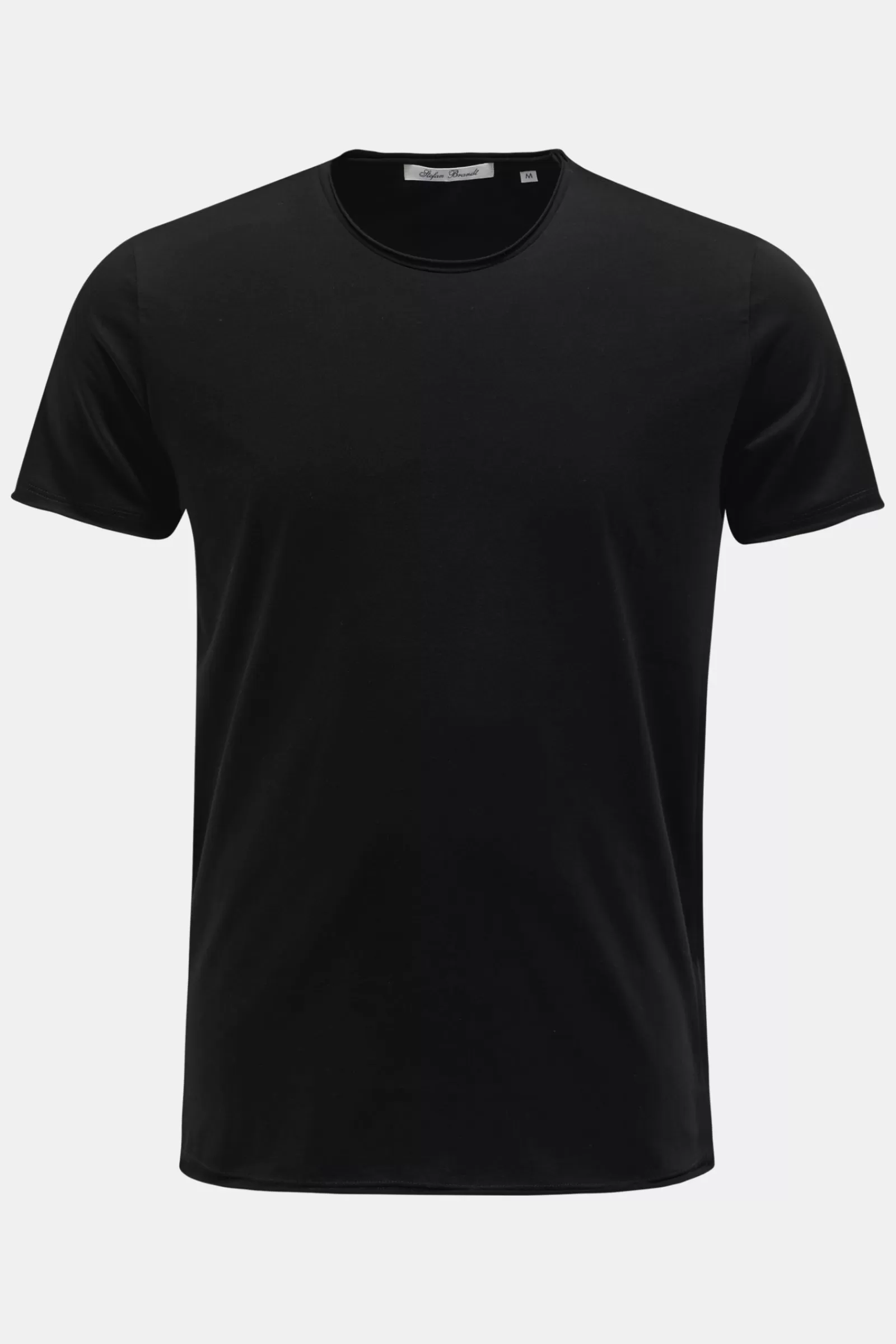 Crew Neck T-Shirt 'Elia' Black>Stefan Brandt Flash Sale