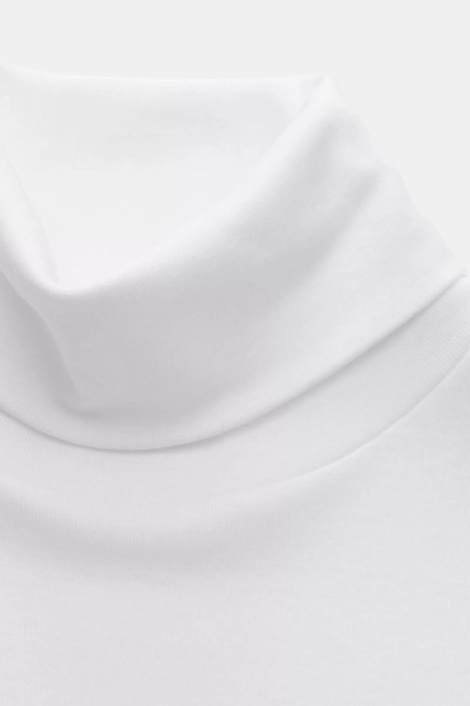 Jersey Turtleneck Jumper 'Eli' White^Stefan Brandt Best