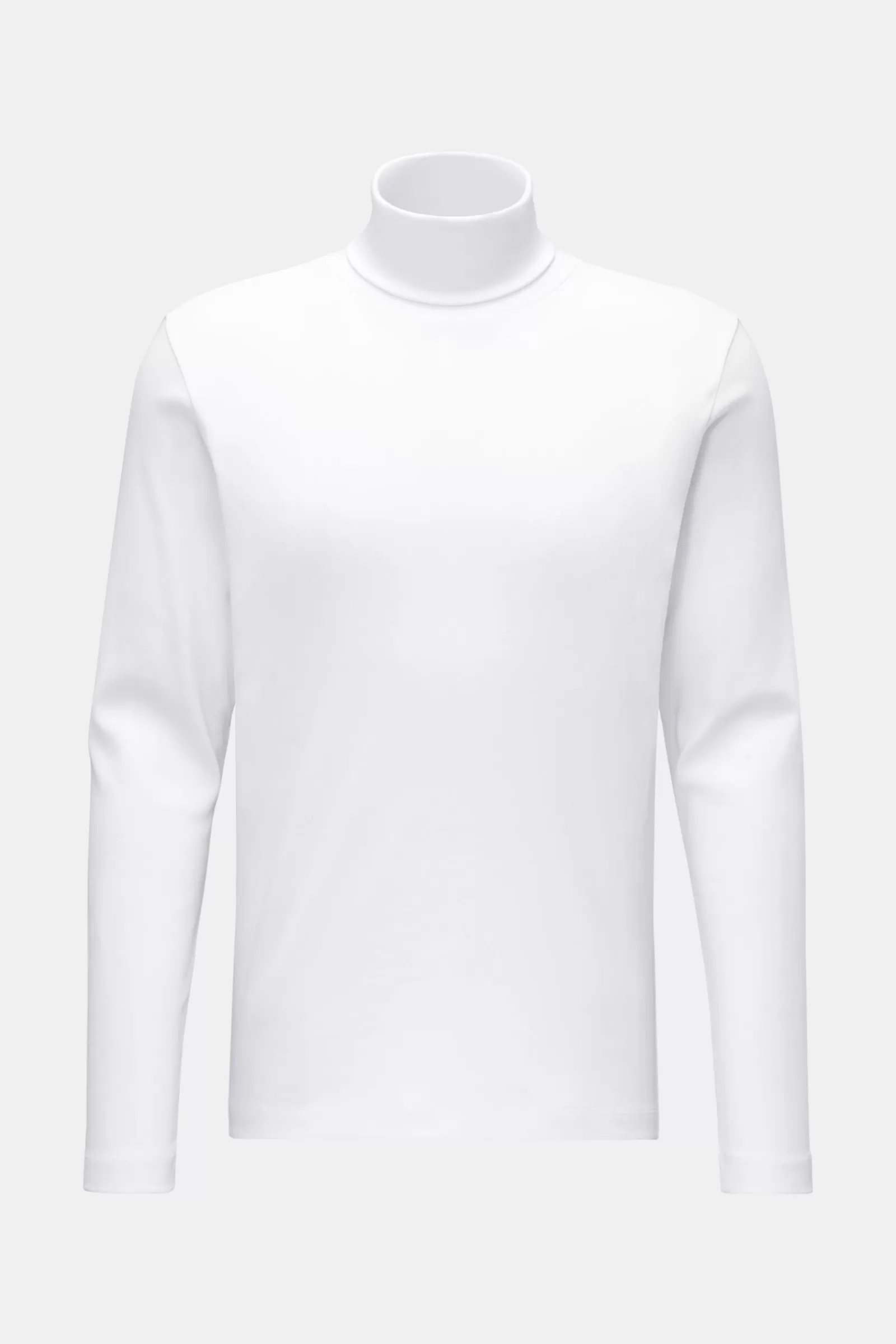 Jersey Turtleneck Jumper 'Eli' White^Stefan Brandt Best