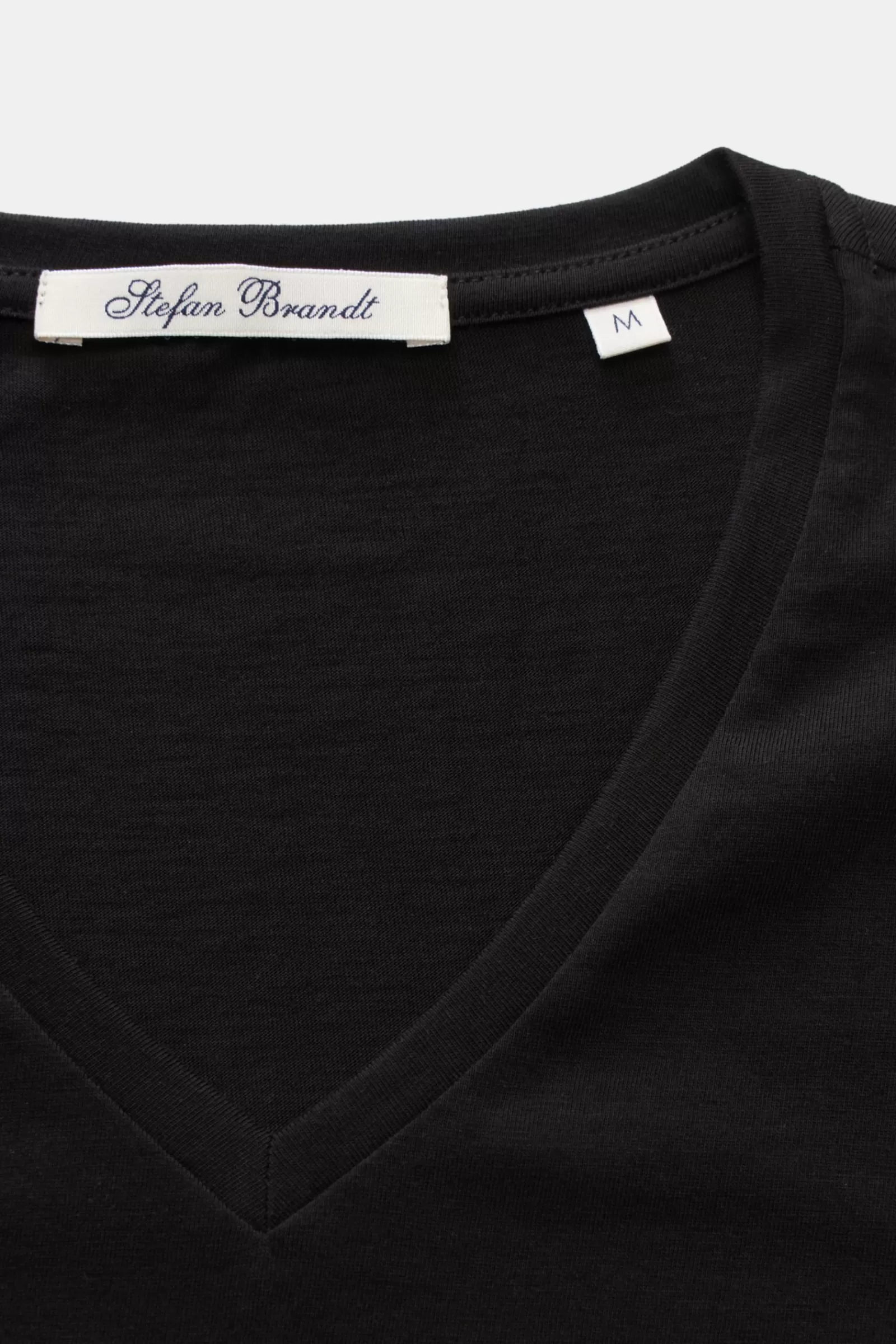 V-Neck Long Sleeve 'Artur' Black>Stefan Brandt Clearance