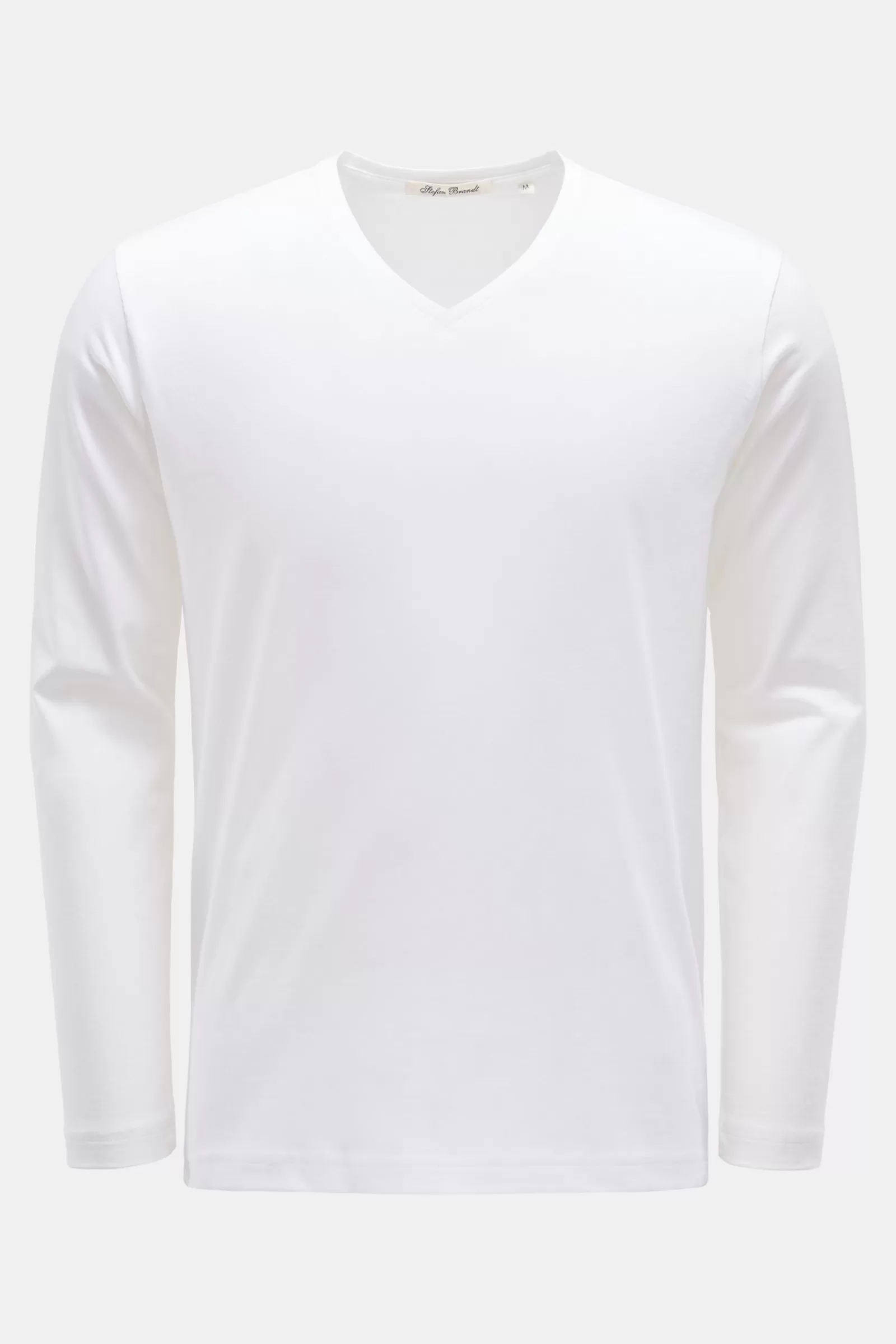 V-Neck Long Sleeve 'Artur' White>Stefan Brandt New