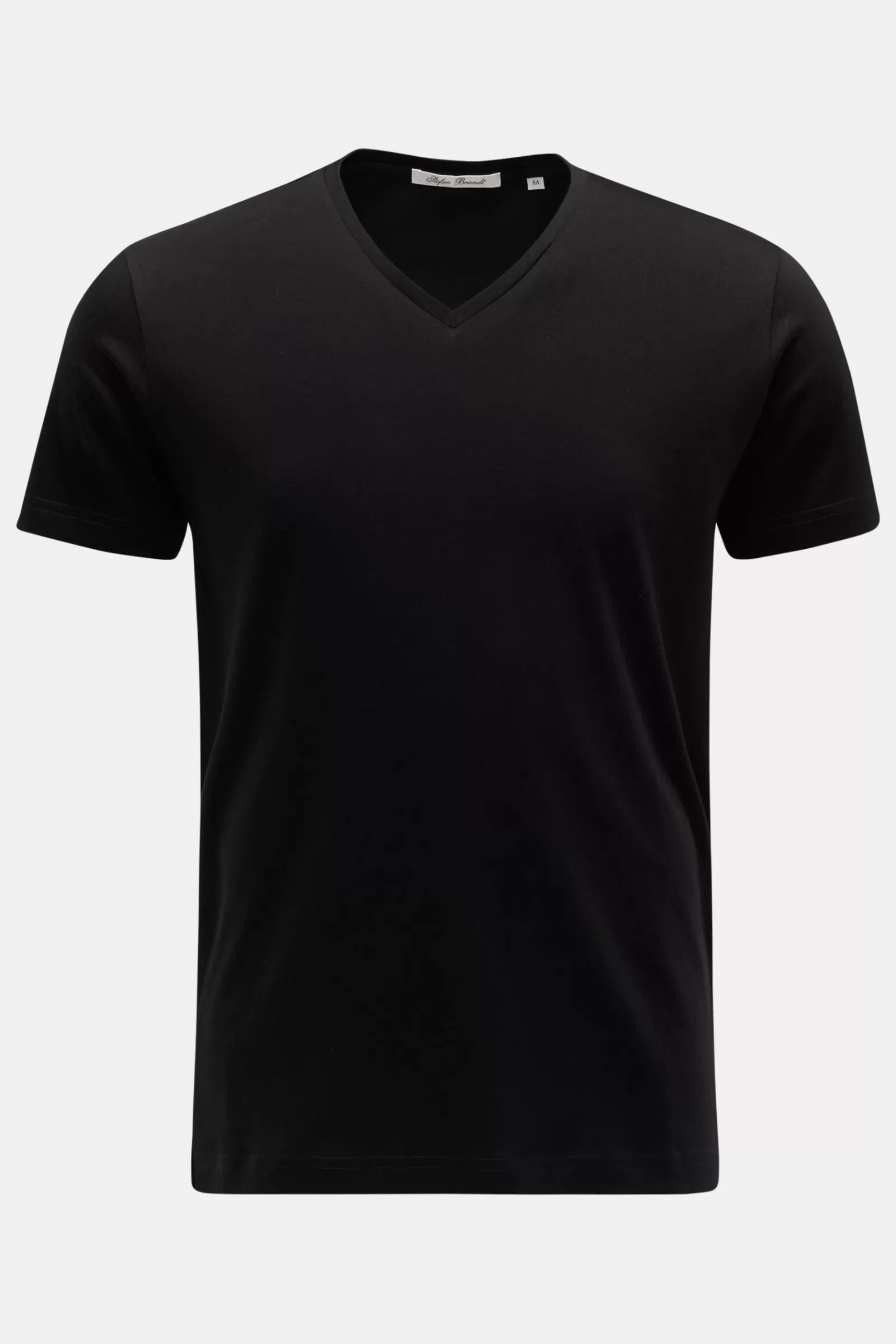 V-Neck T-Shirt 'Artur' Black>Stefan Brandt Sale