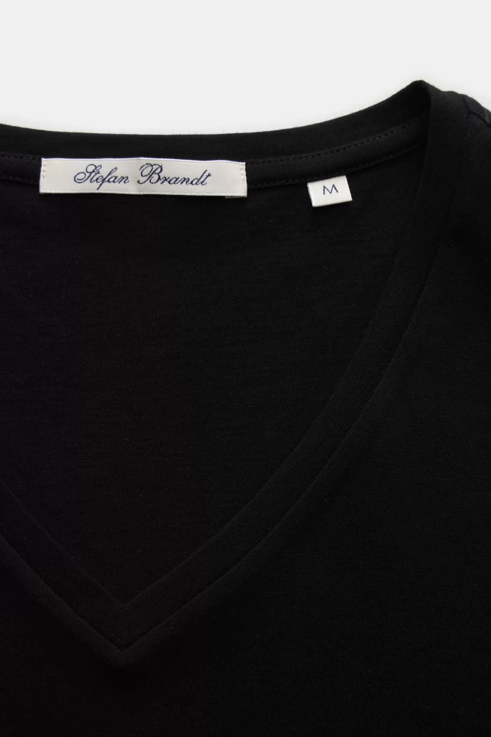 V-Neck T-Shirt 'Artur' Black>Stefan Brandt Sale