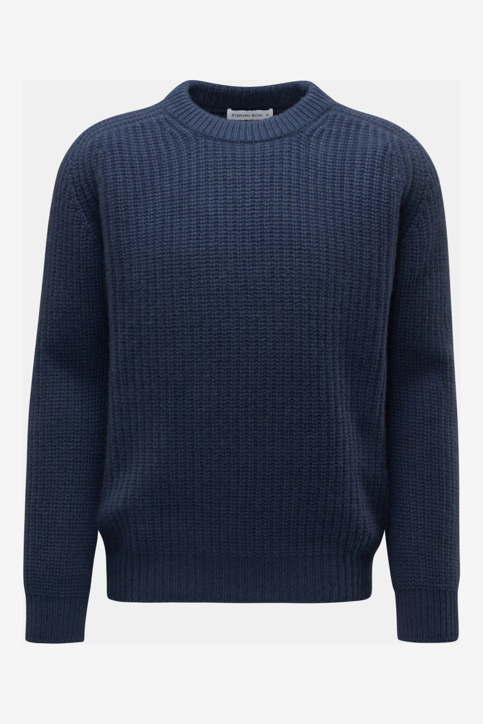 Cashmere Crew Neck Jumper Dark Blue^Stephan Boya Best