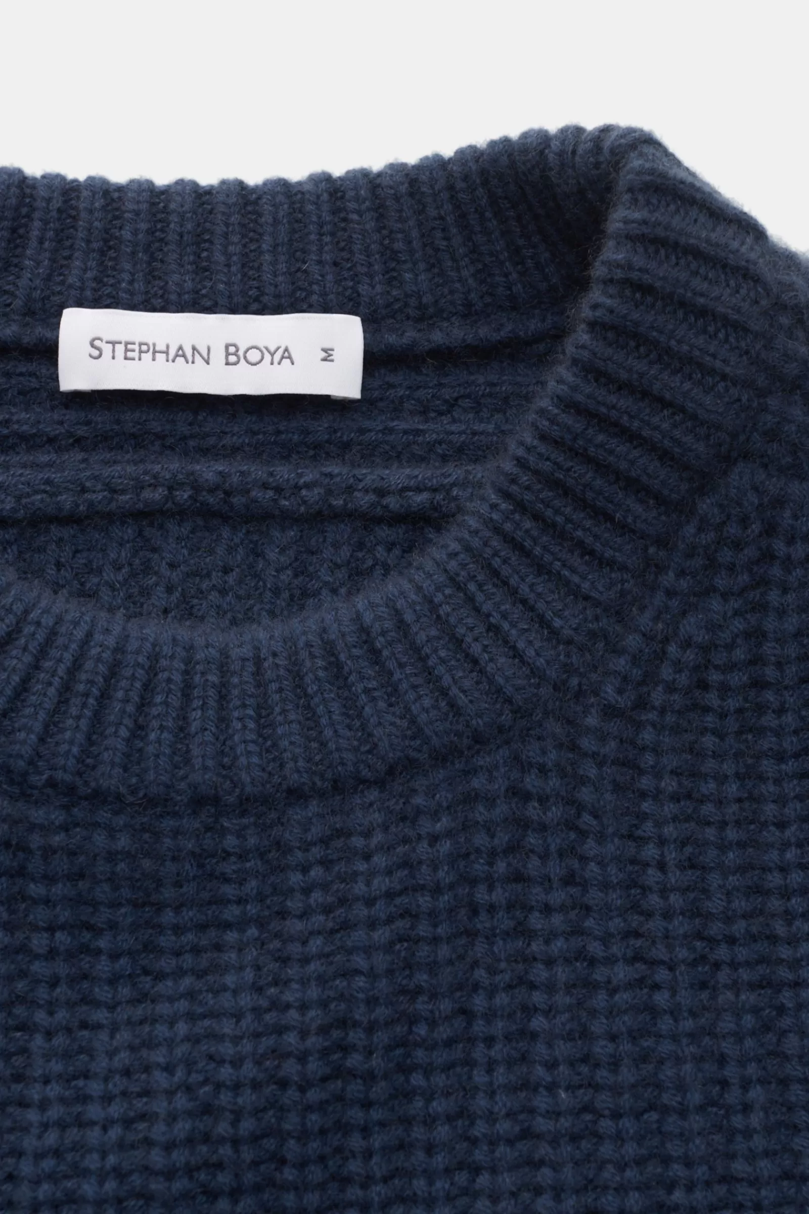 Cashmere Crew Neck Jumper Dark Blue^Stephan Boya Best