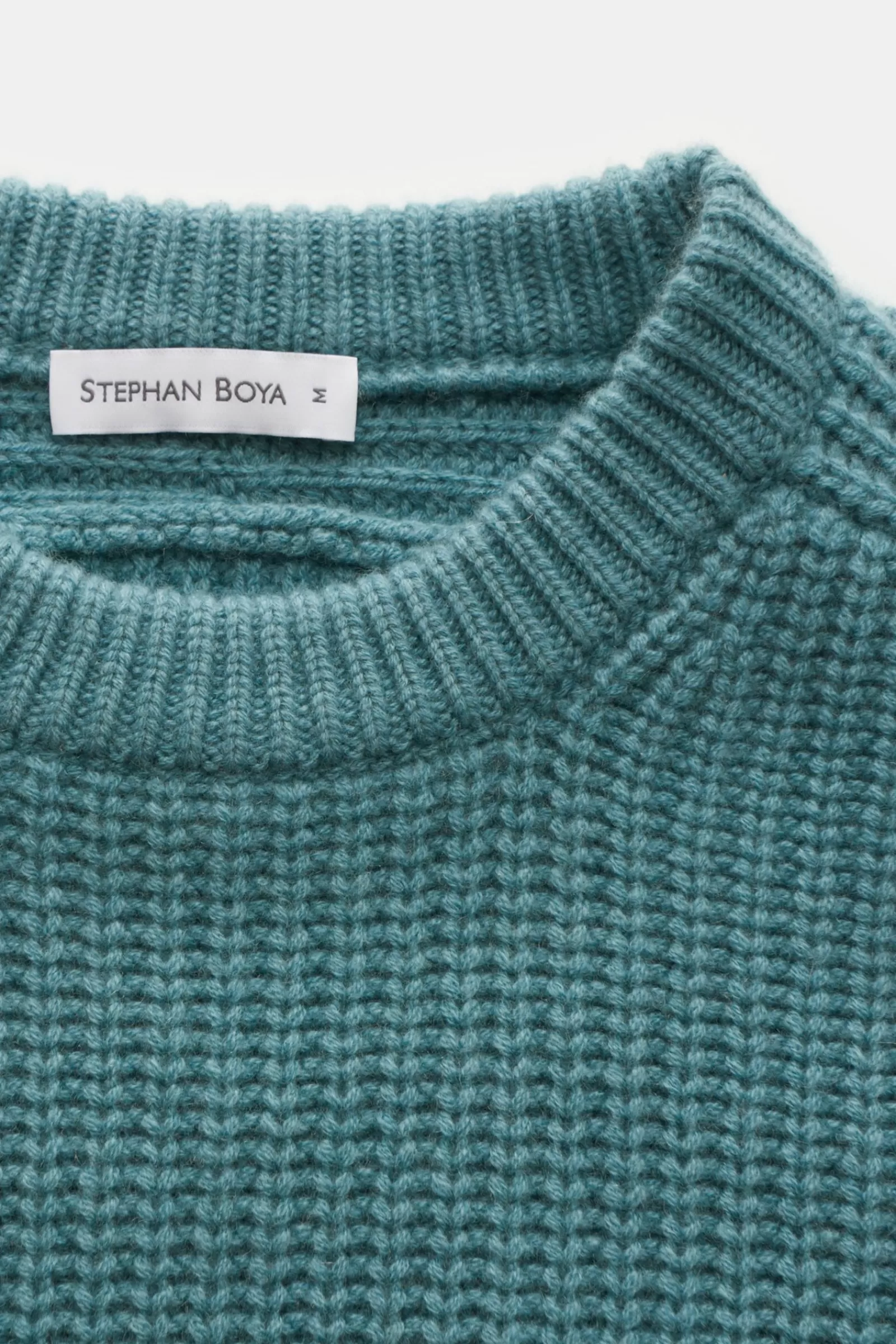 Cashmere Crew Neck Jumper Turquoise^Stephan Boya Cheap