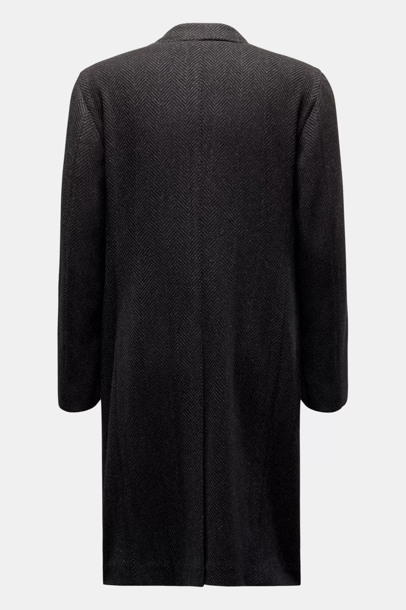 Cashmere Coat 'Cuenea' Dark Grey/Black Striped>Stile Latino Cheap