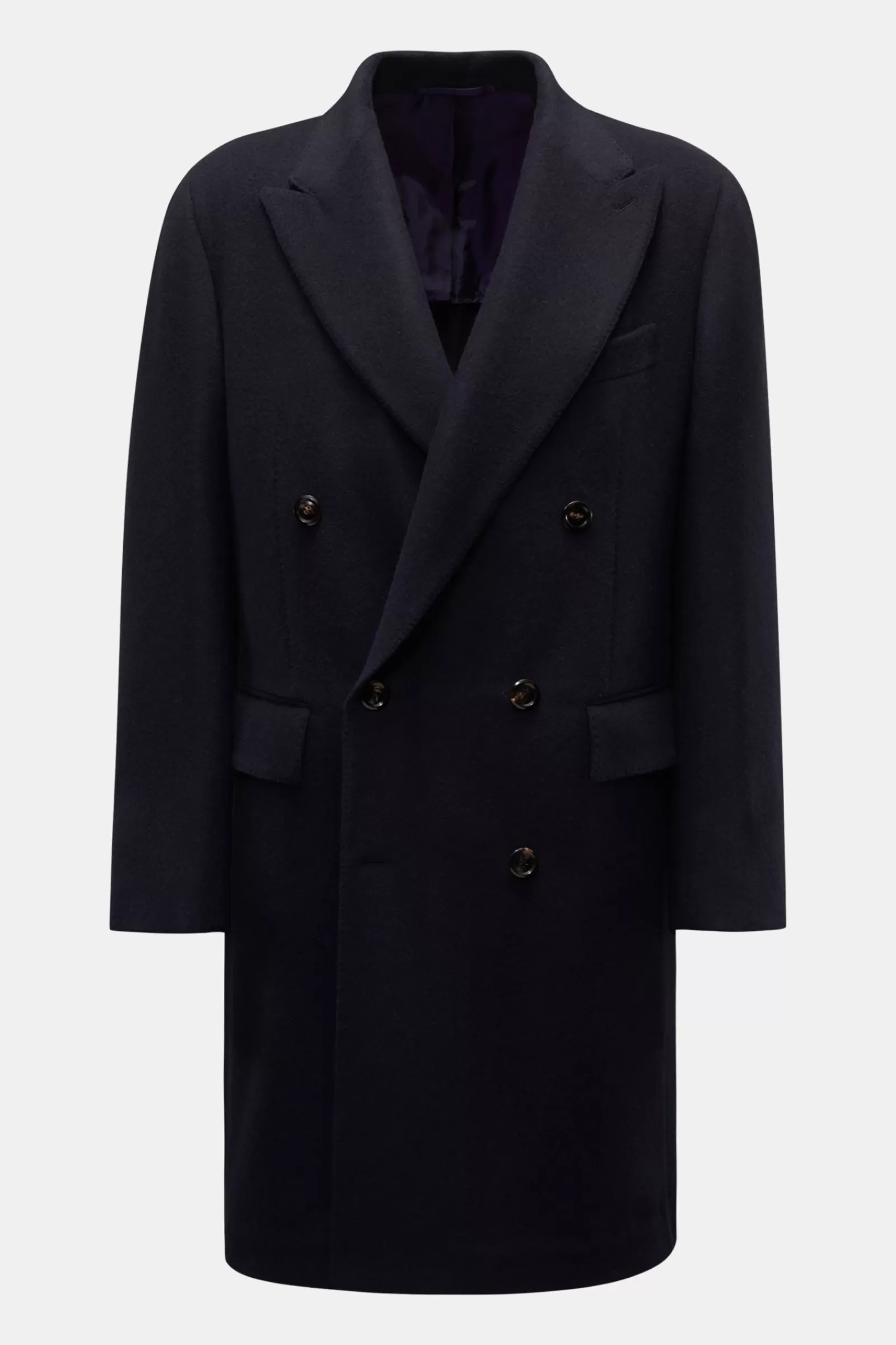 Cashmere Coat 'Eros' Navy>Stile Latino Sale