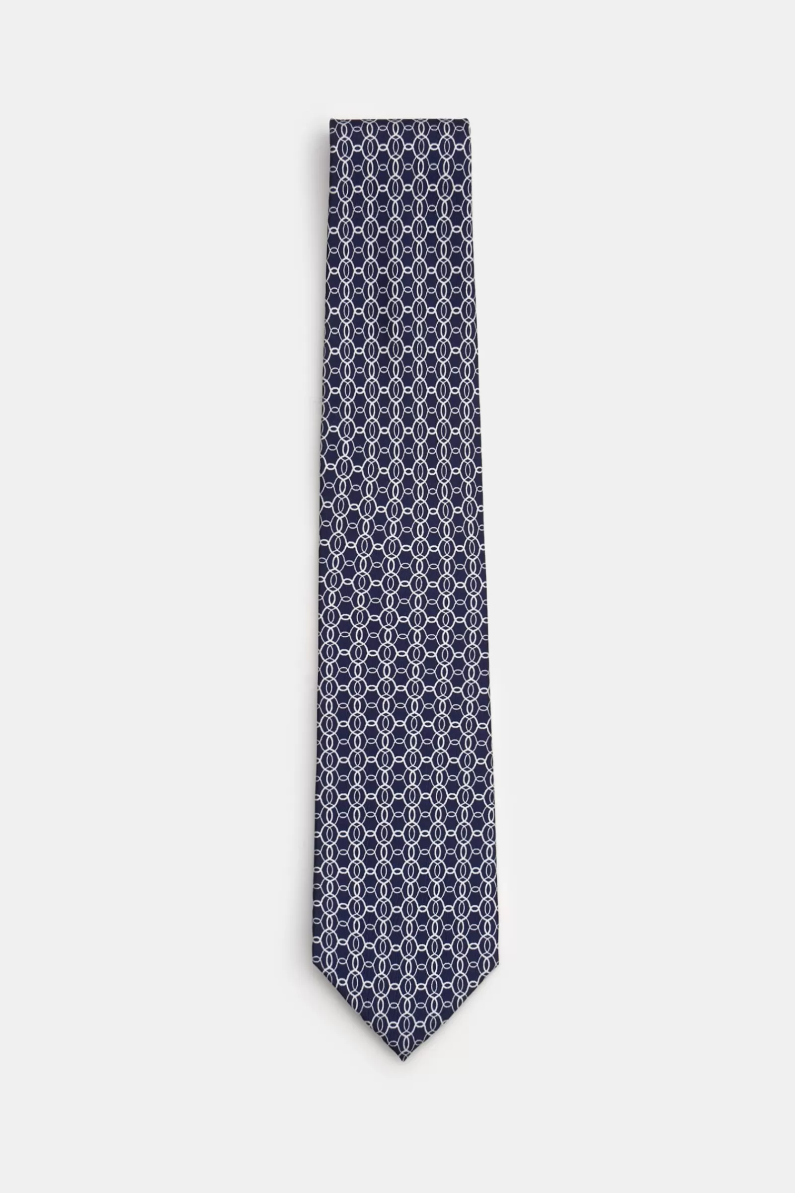 Silk Tie Navy/White Patterned^Stile Latino Cheap