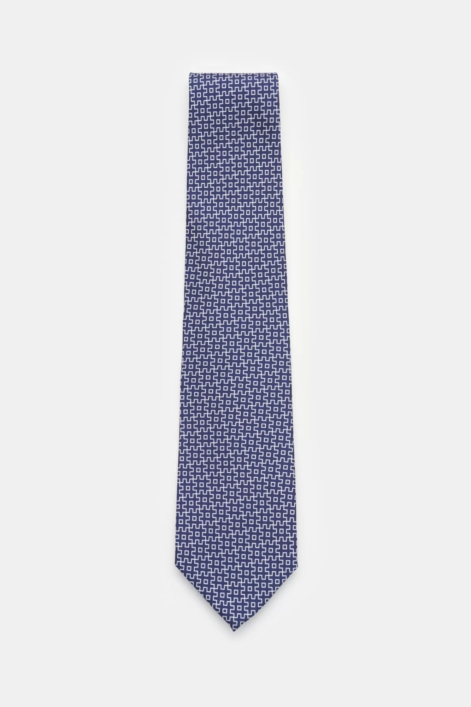 Silk Tie Navy/White Patterned^Stile Latino Cheap