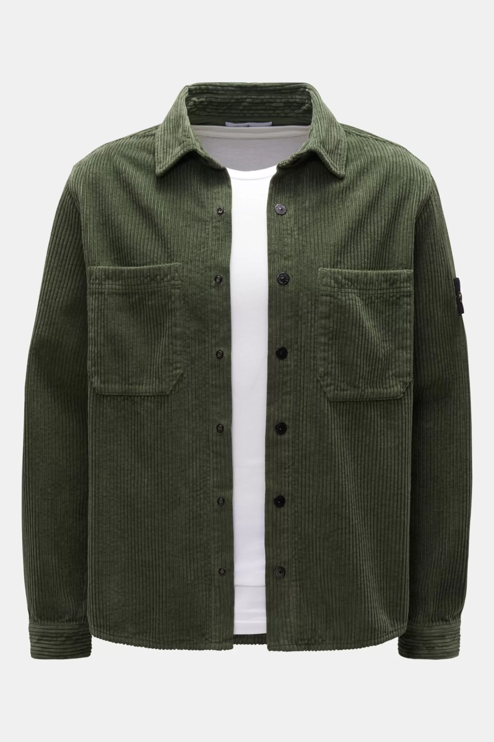 Corduroy Overshirt Grey-Green>Stone Island Flash Sale