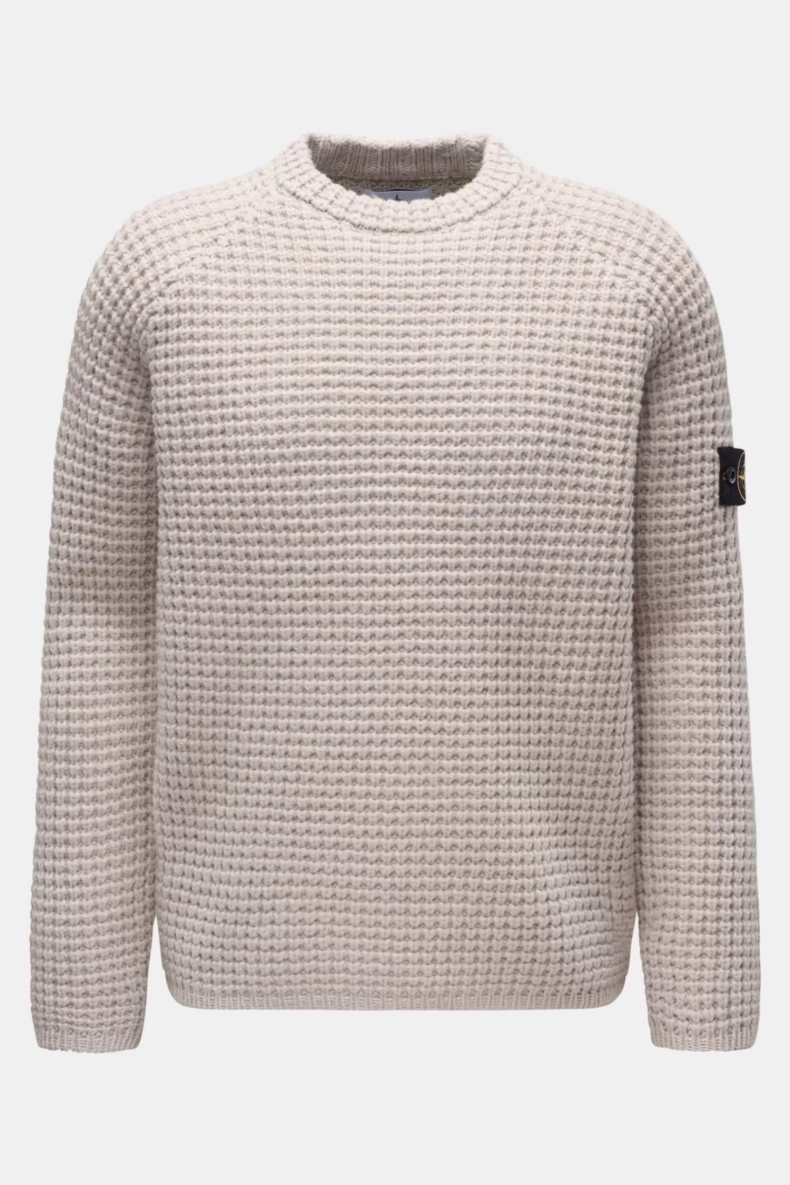 Crew Neck Jumper Beige^Stone Island Cheap